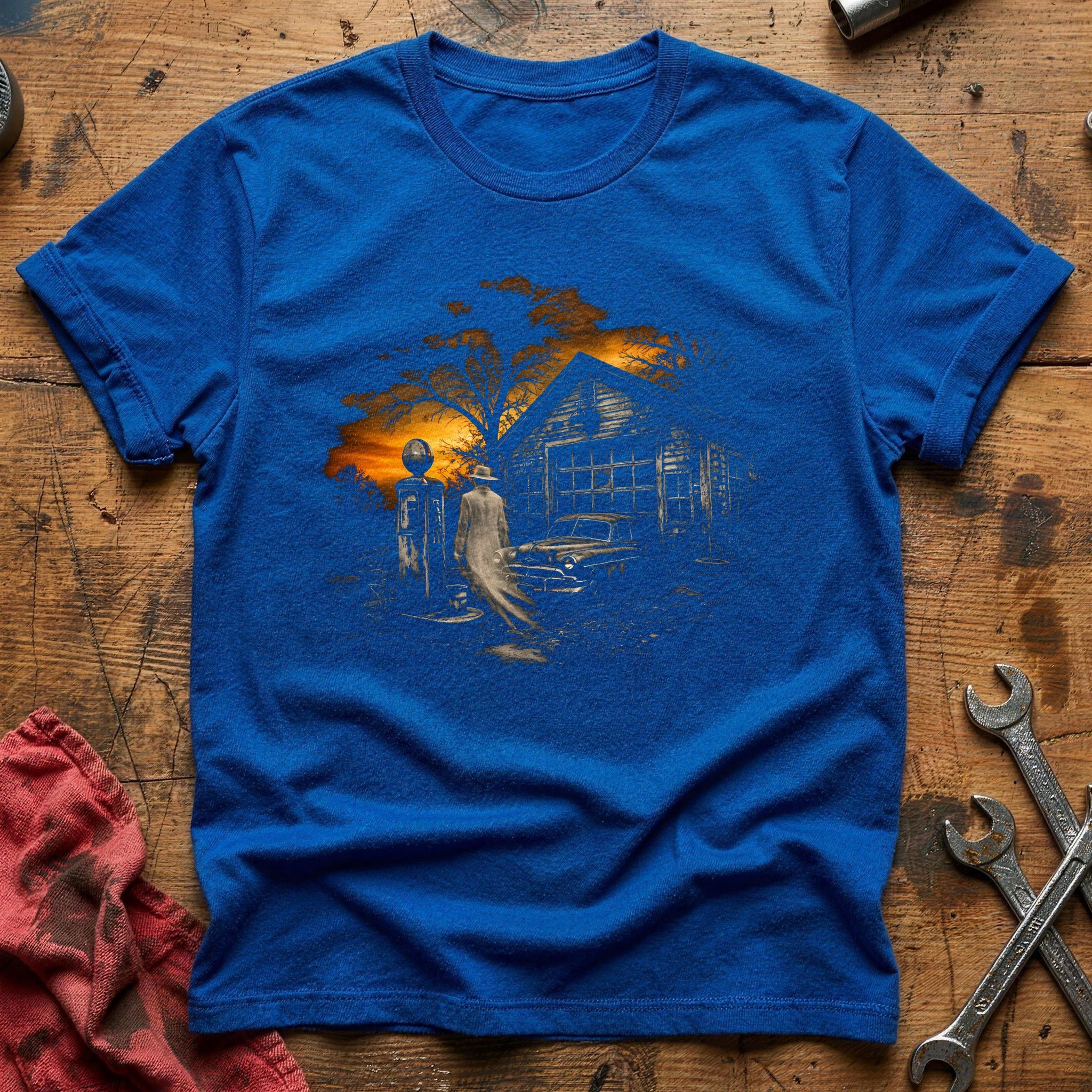 Haunted Garage Ghost 21 T-Shirt - Royal