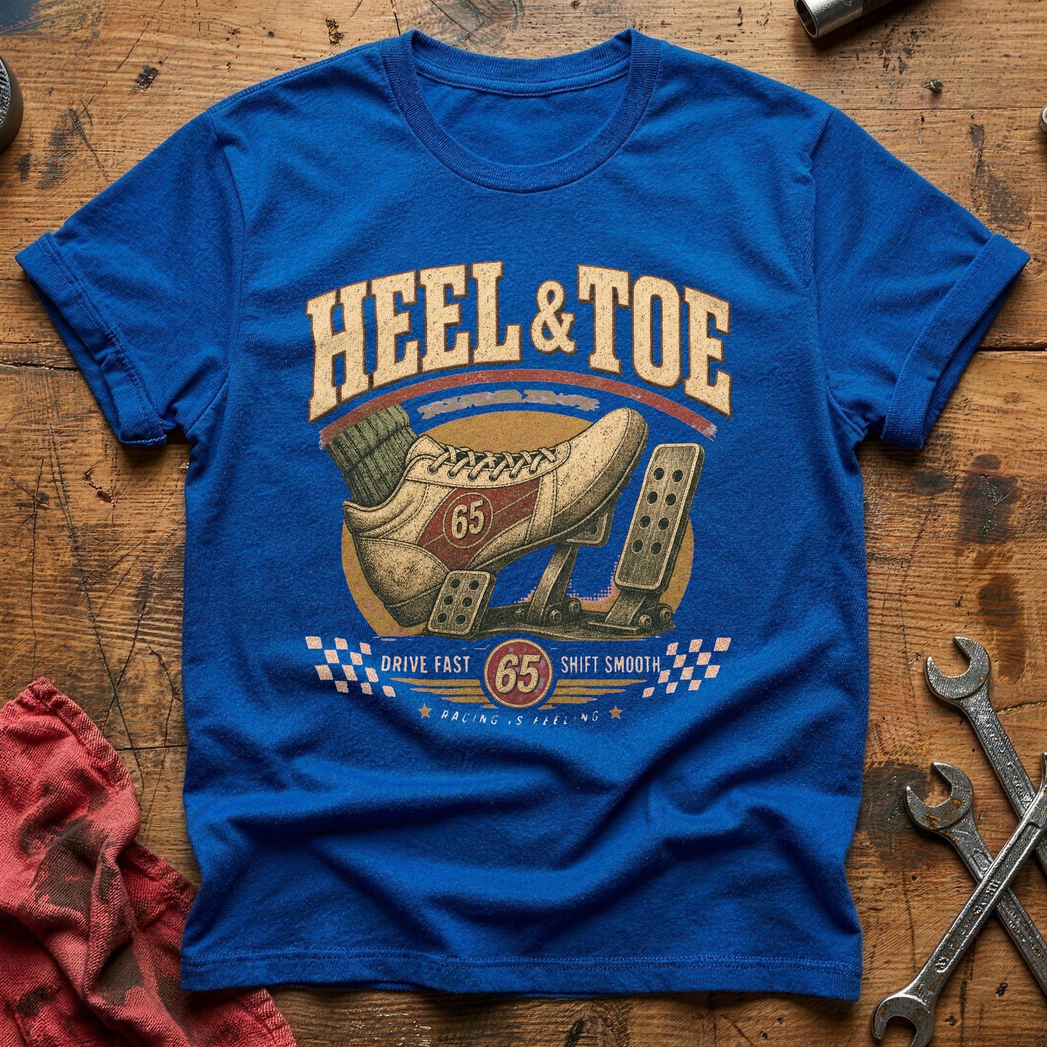 Heel & Toe T-Shirt - Royal