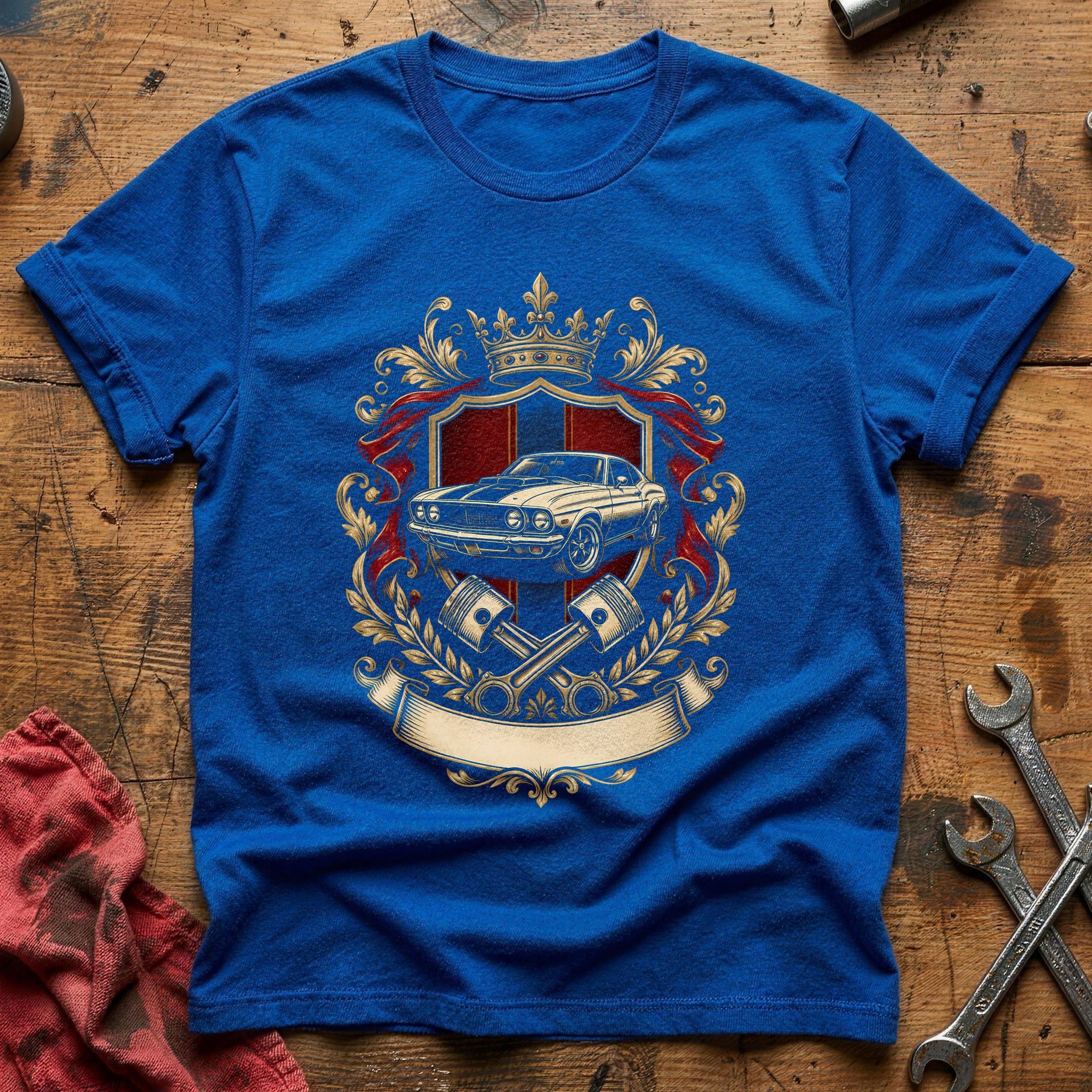 Heraldic Car 47 T-Shirt - Royal