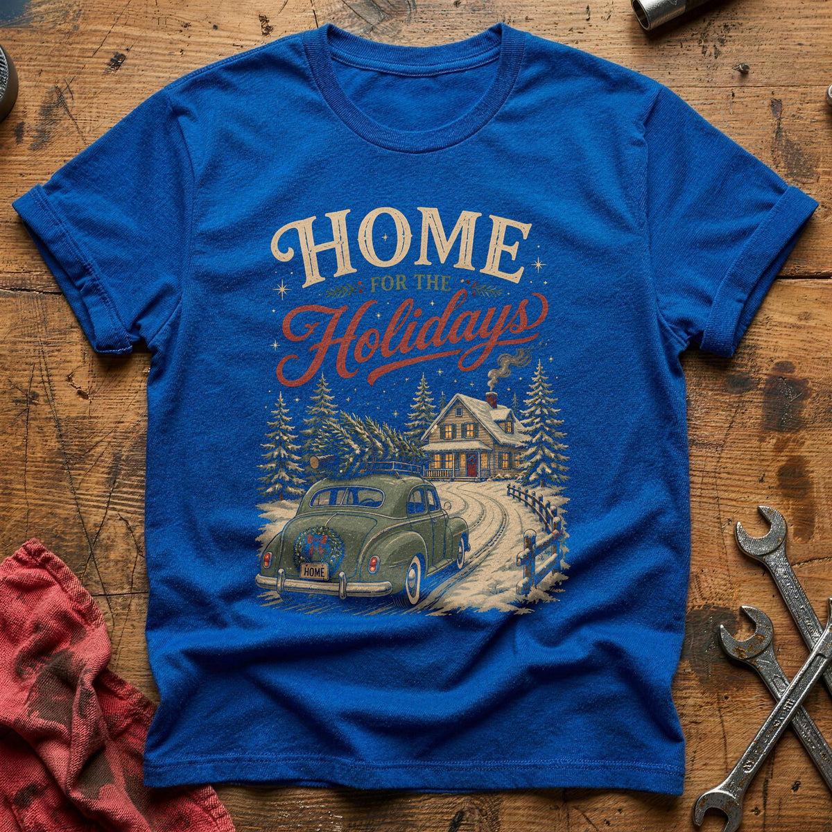 Home For The Holidays 70 T-Shirt - Royal
