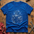 Hot Rod Engine Lightning T-Shirt - Royal