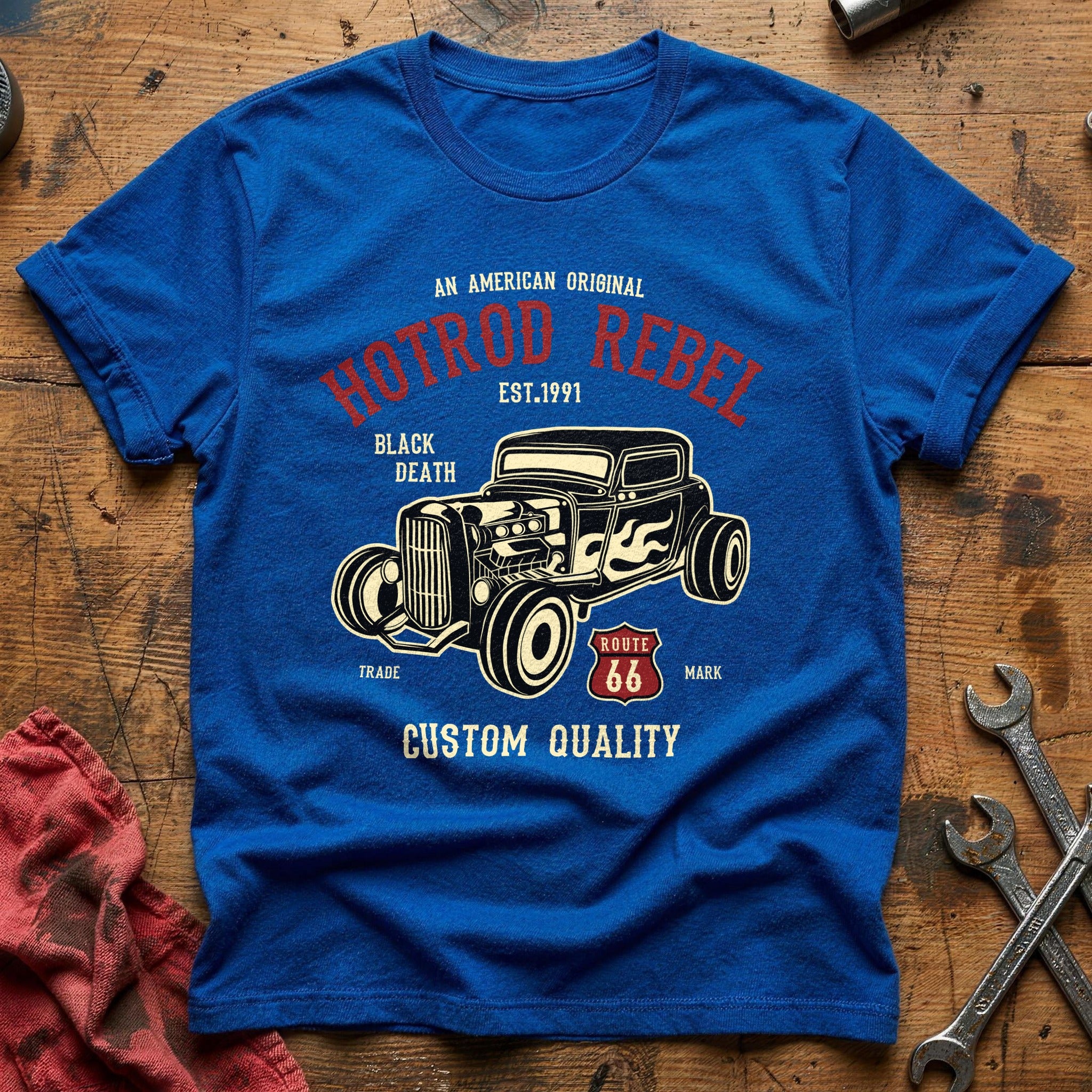 Hot rod rebel T-Shirt - Royal
