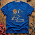 Hotrod Owl Autumn Trees 48 T-Shirt - Royal