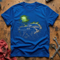 Hotrod Skeletal Hands 45 T-Shirt - Royal