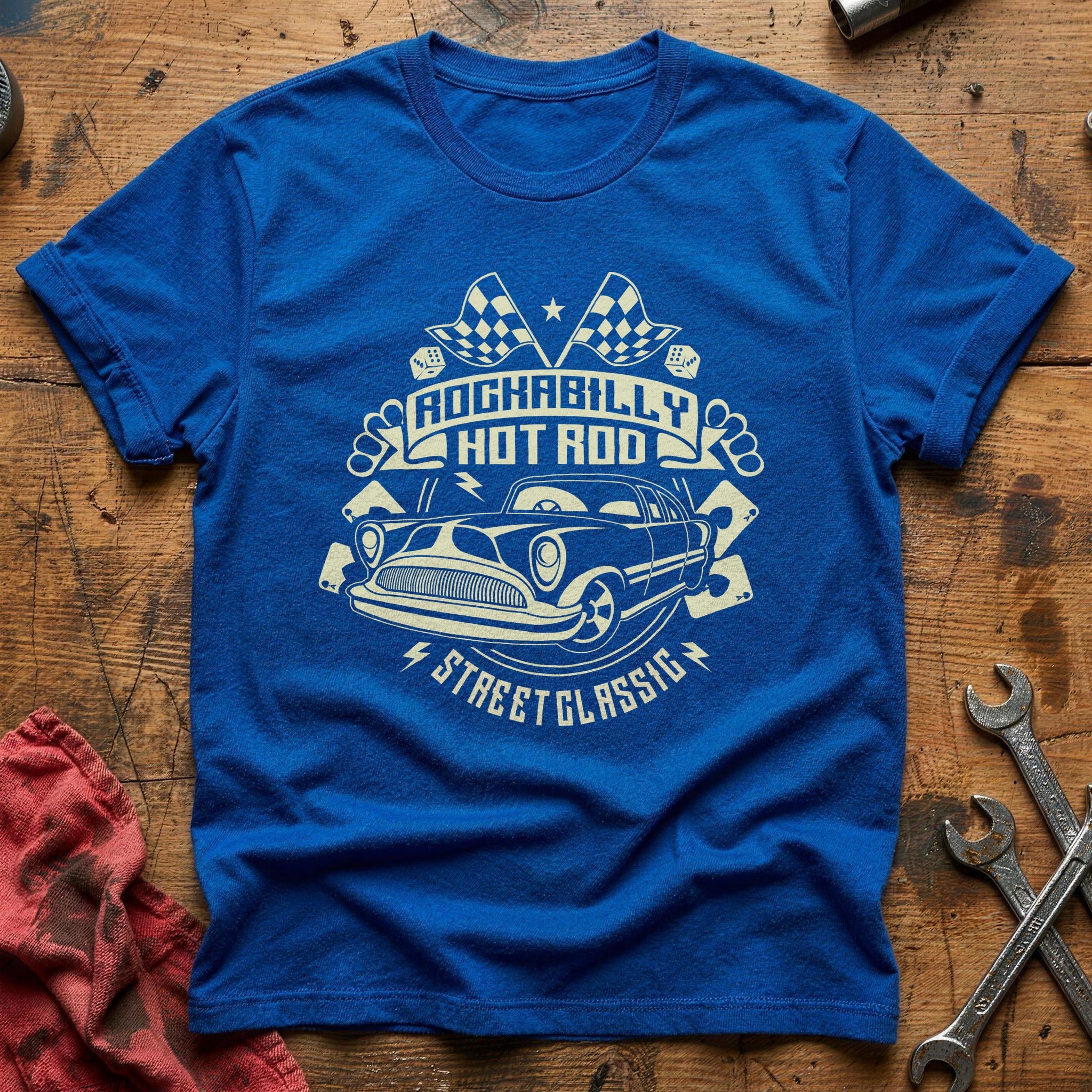Hotrod street T-Shirt - Royal
