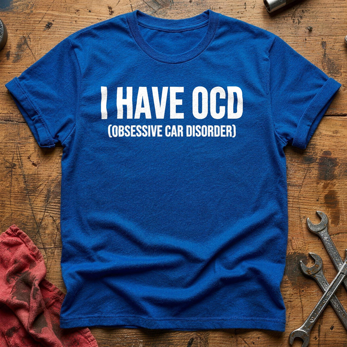 I Have OCD Obsessive Car Disorder 53 T-Shirt - Royal