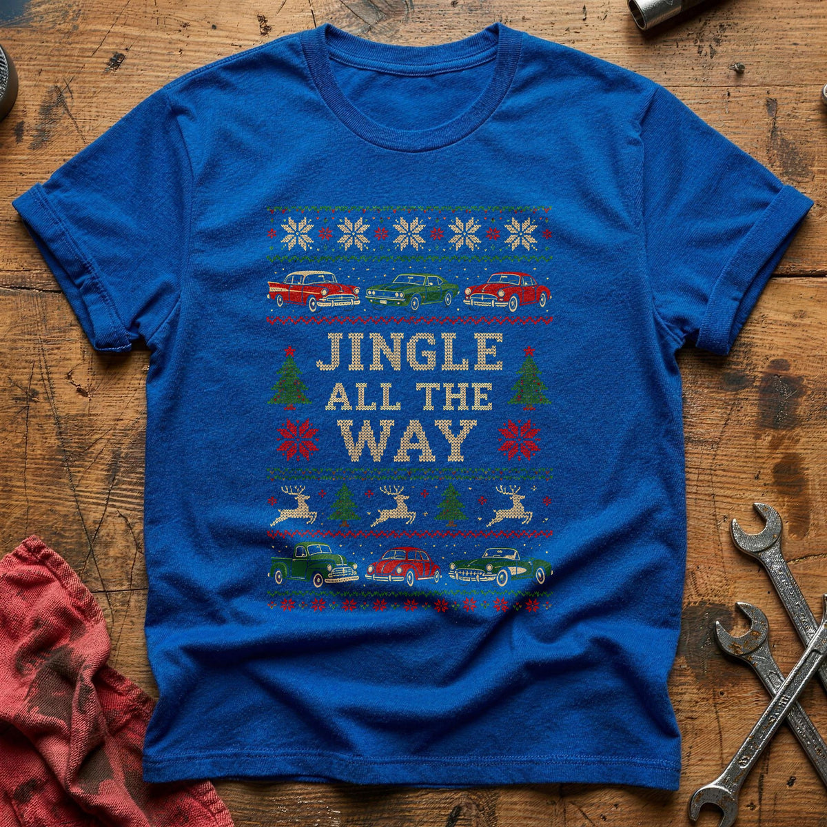 Jingle All The Way 66 T-Shirt - Royal