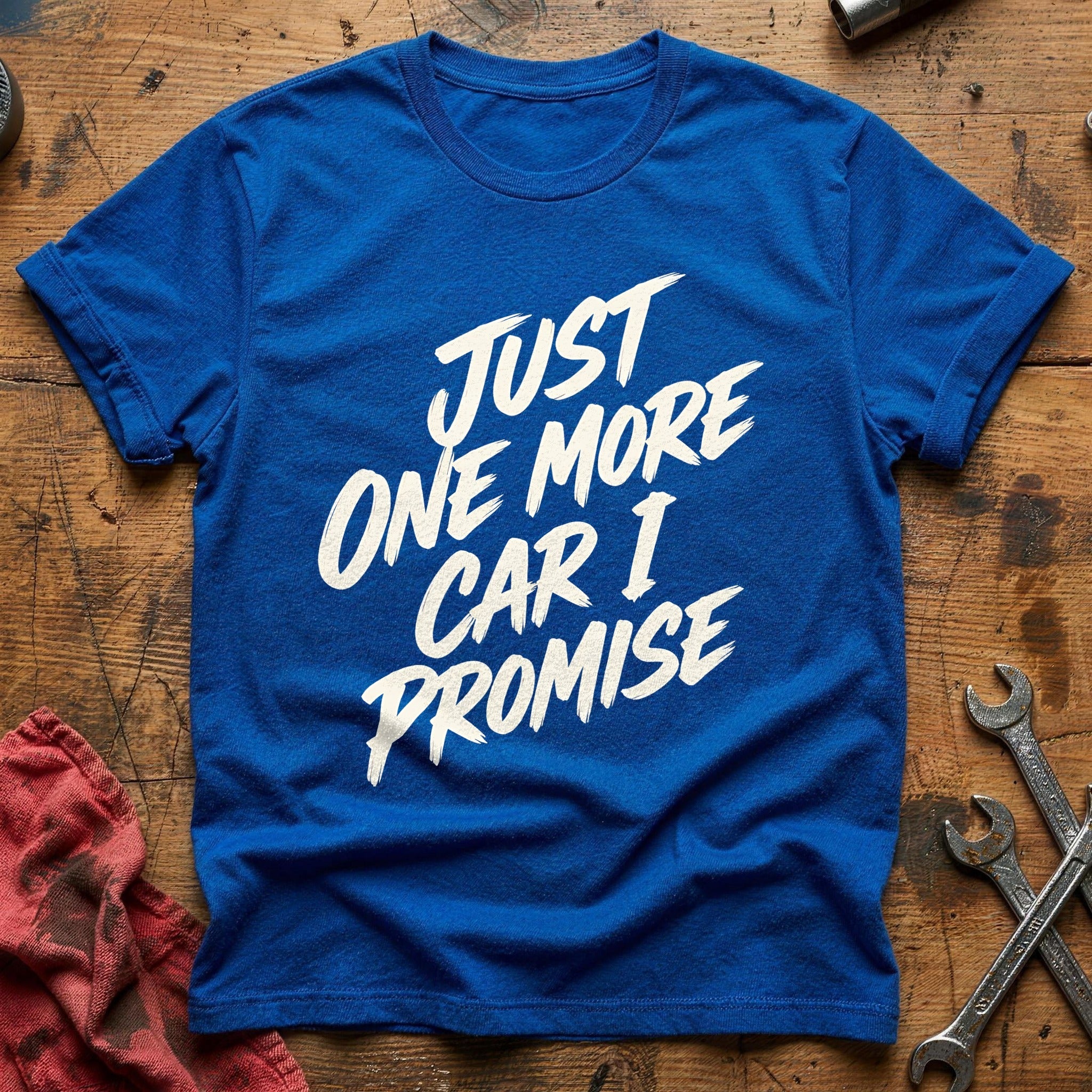 Just One More Car I Promise 89 T-Shirt - Royal