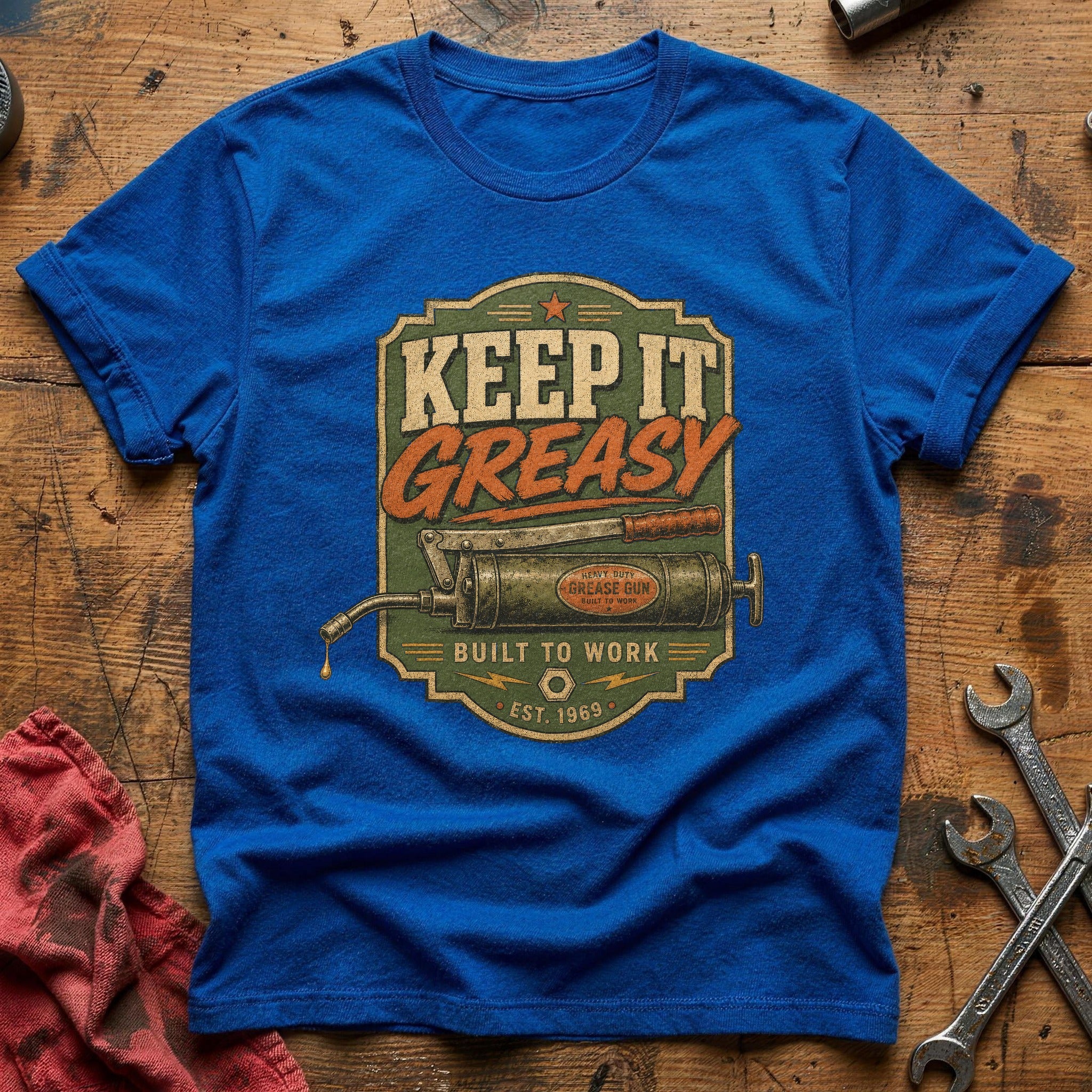 Keep It Greasy T-Shirt - Royal