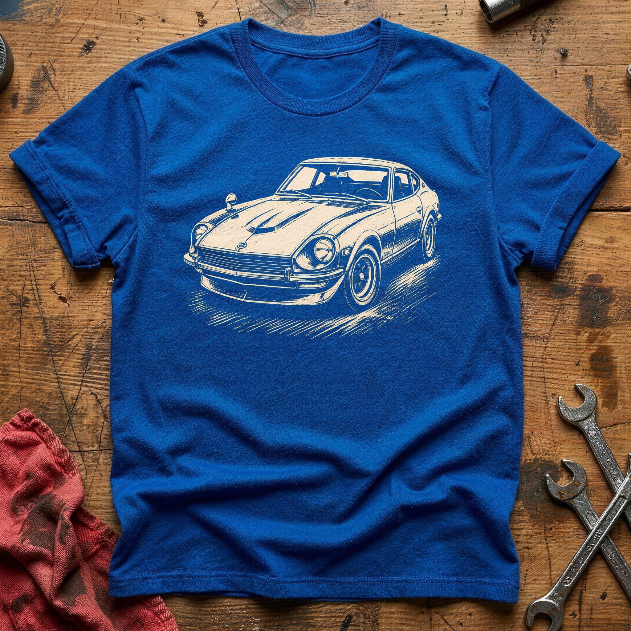 Linocut Legend T-Shirt - Royal