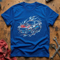 Liquid Chrome Muscle T-Shirt - Royal
