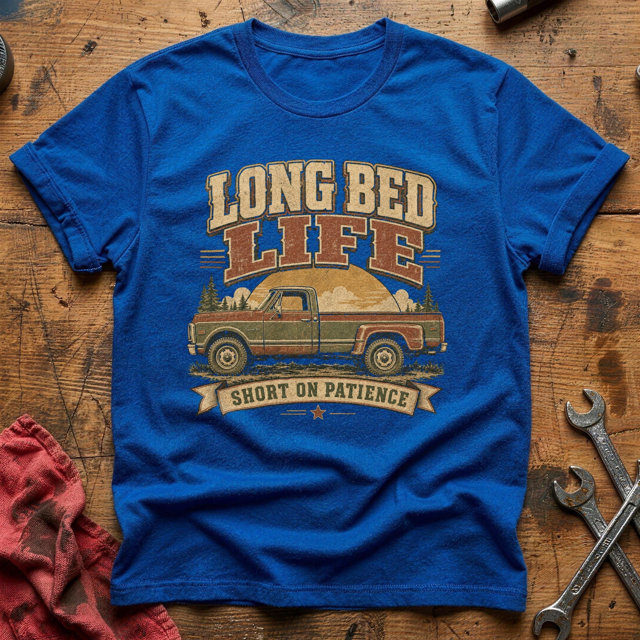 Long Bed Life T-Shirt - Royal