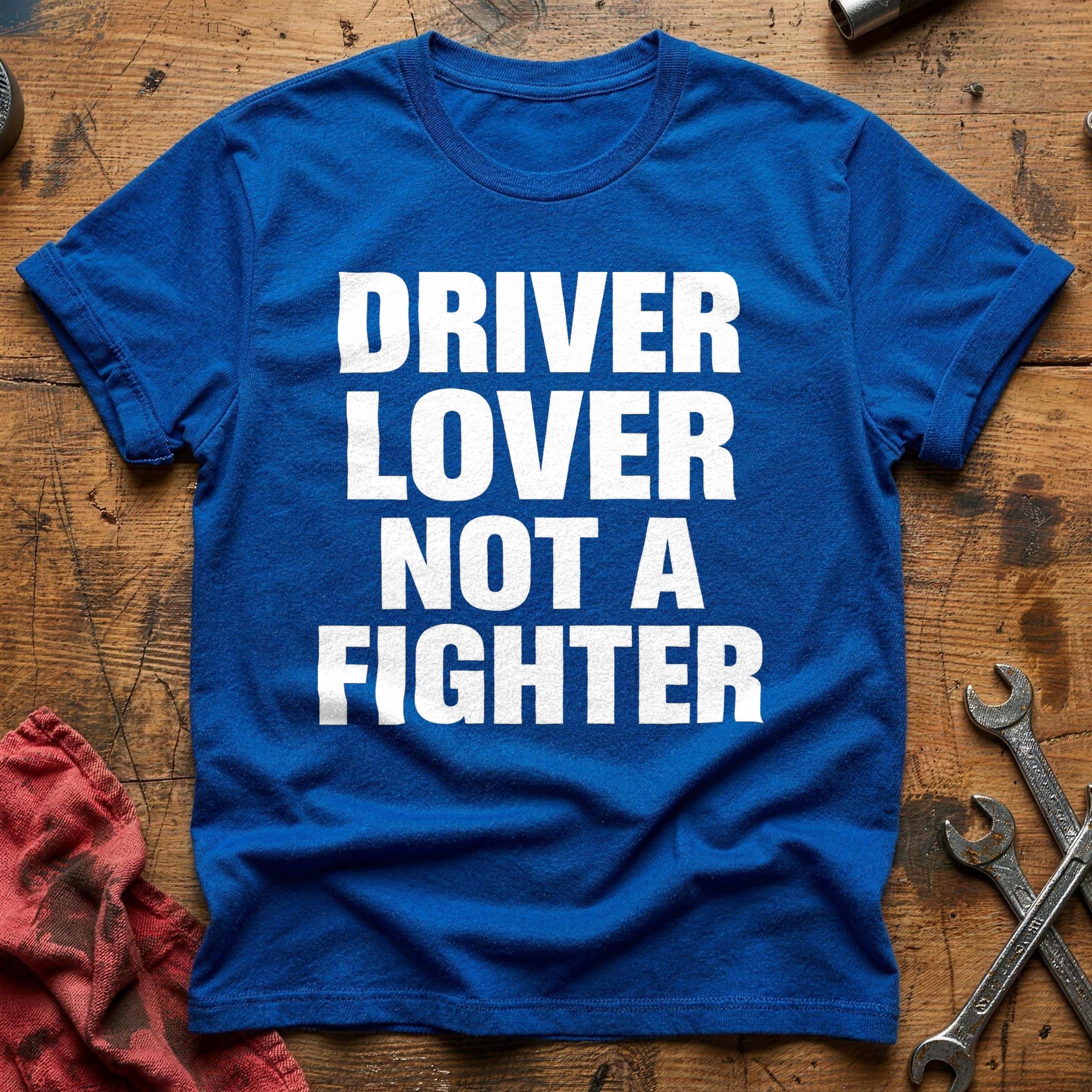 Lover, Not a Fighter T-Shirt - Royal