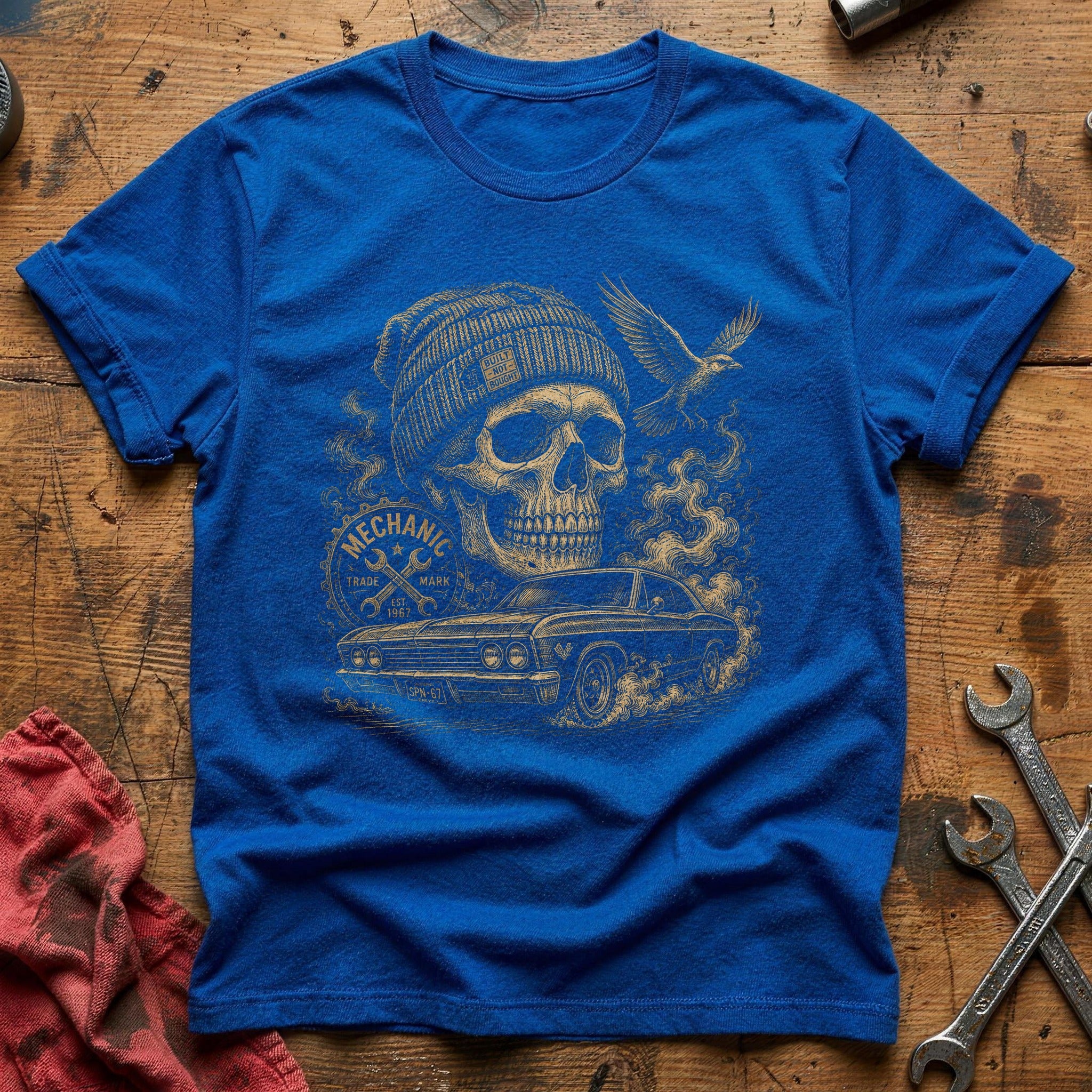 Mechanic's Bones T-Shirt - Royal