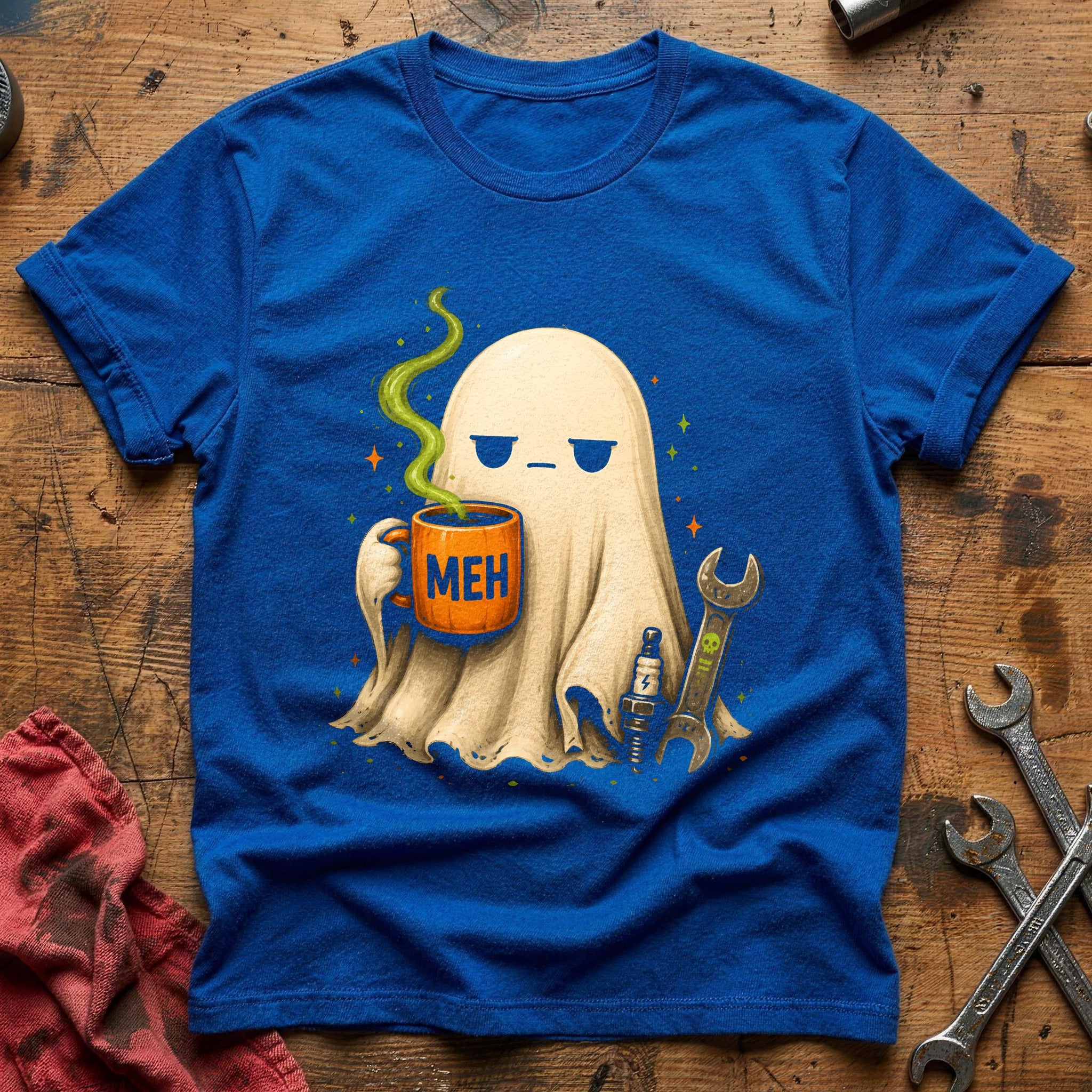 Meh Ghost Mug 92 T-Shirt - Royal