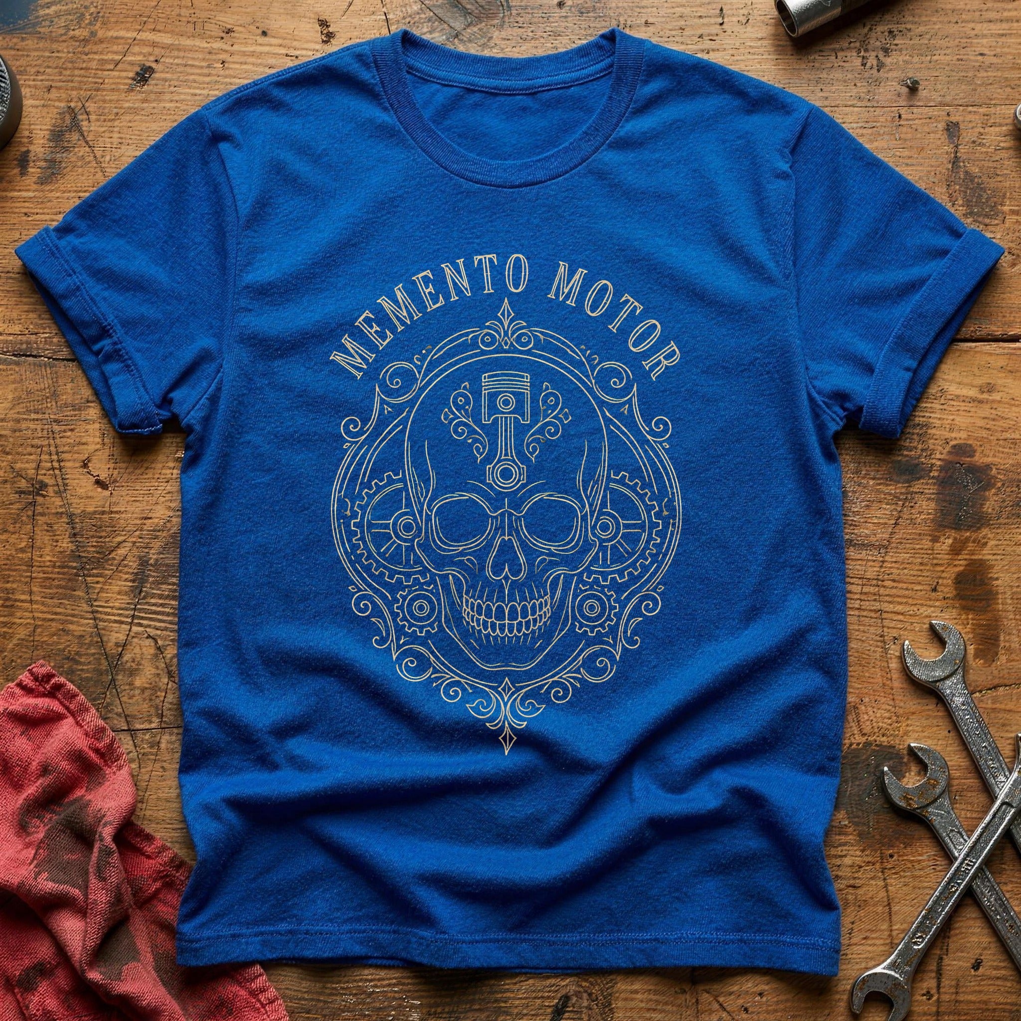 Memento Motor Skull 96 T-Shirt - Royal