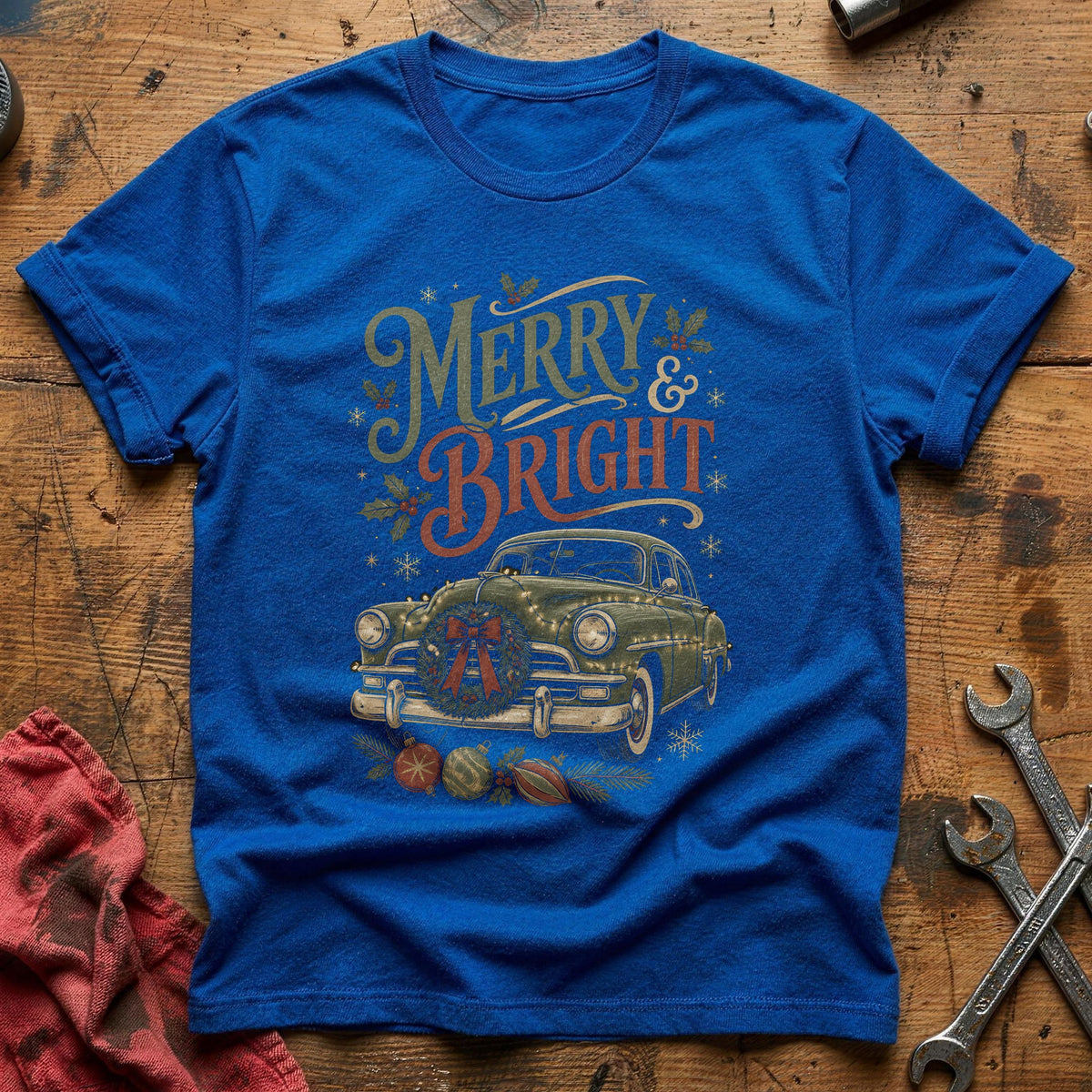 Merry And Bright 99 T-Shirt - Royal