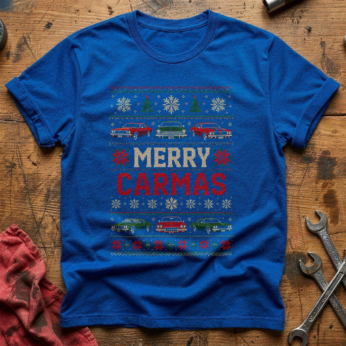 Merry Carmas 26 T-Shirt - Royal