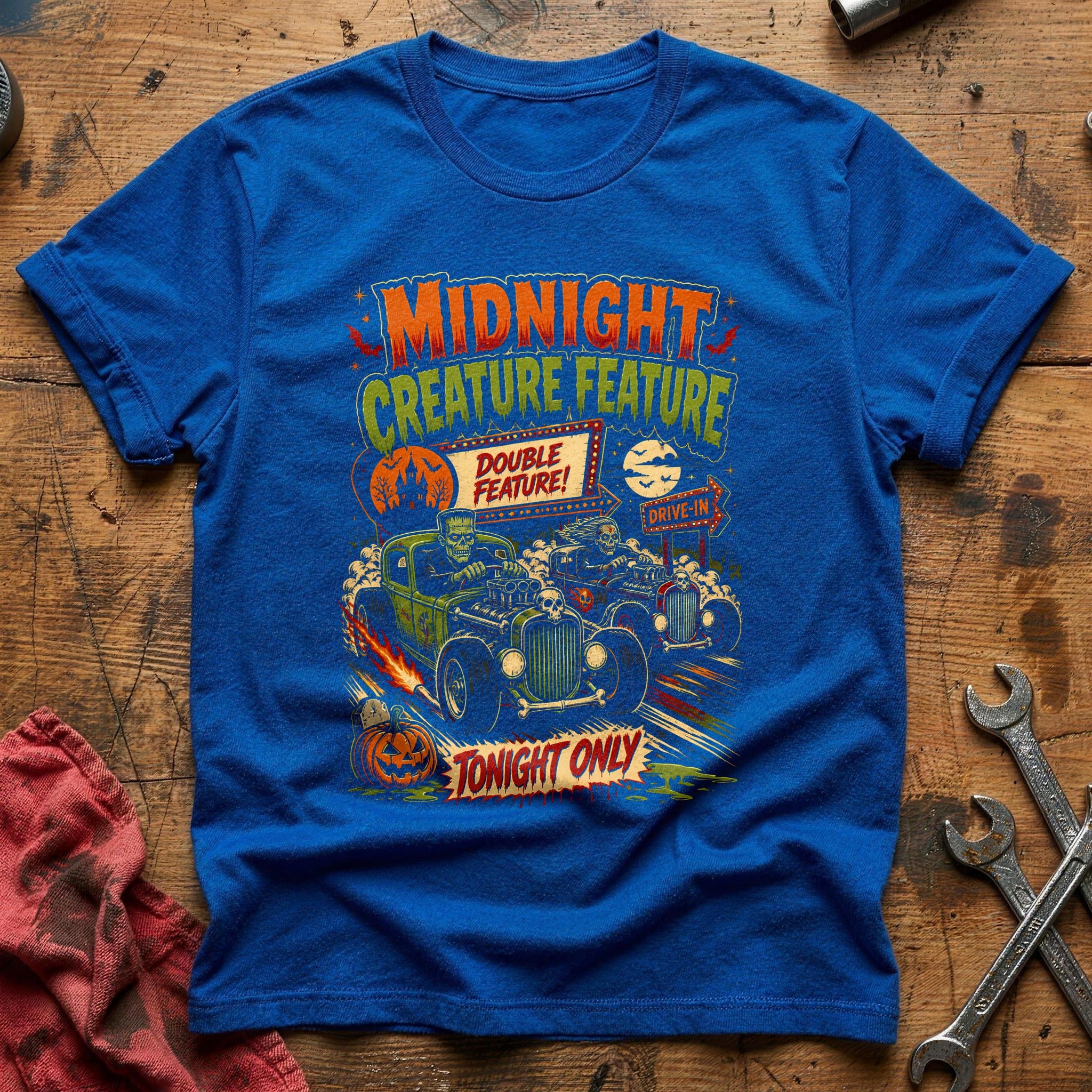 Midnight Creature Feature 88 T-Shirt - Royal