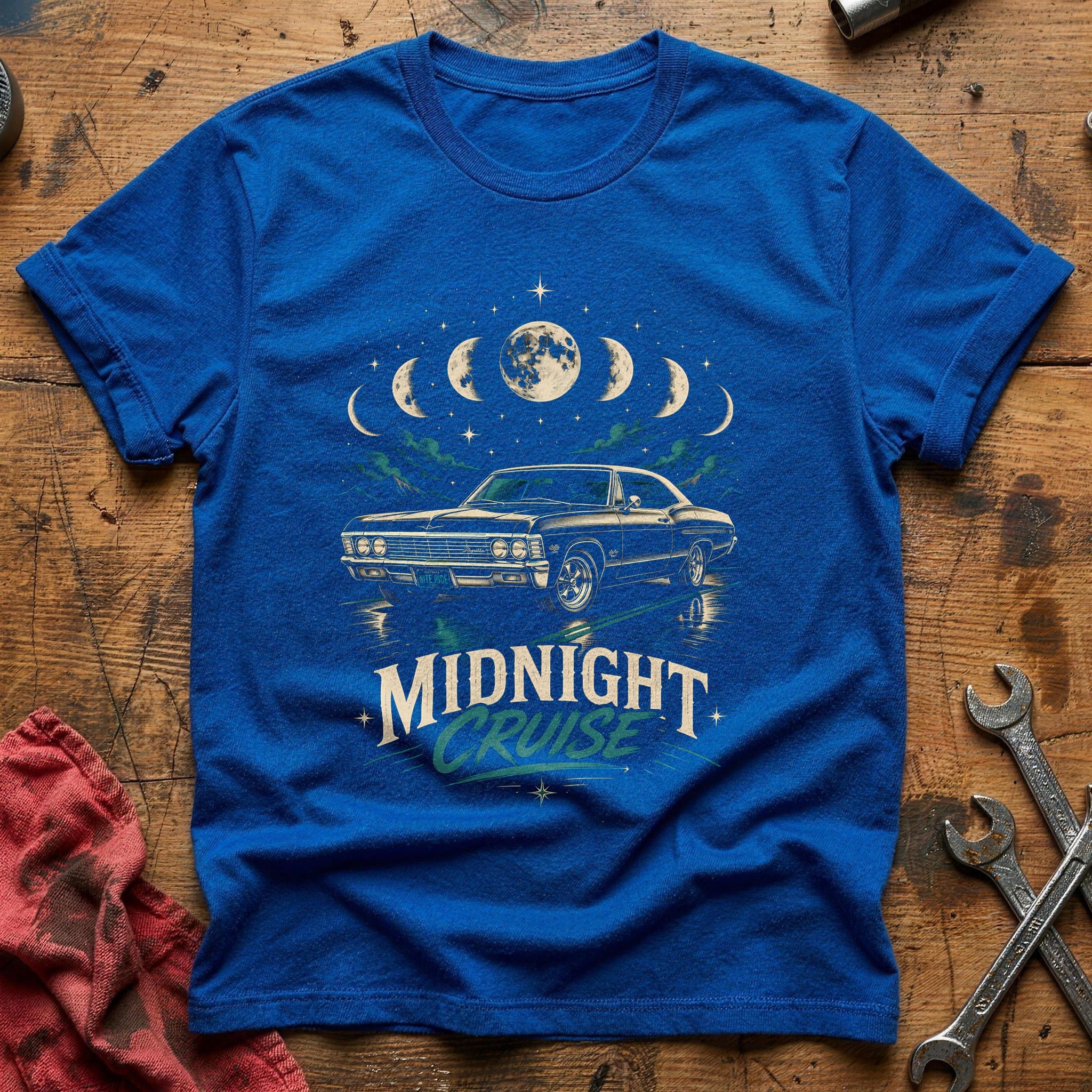Midnight Cruise Moon 90 T-Shirt - Royal