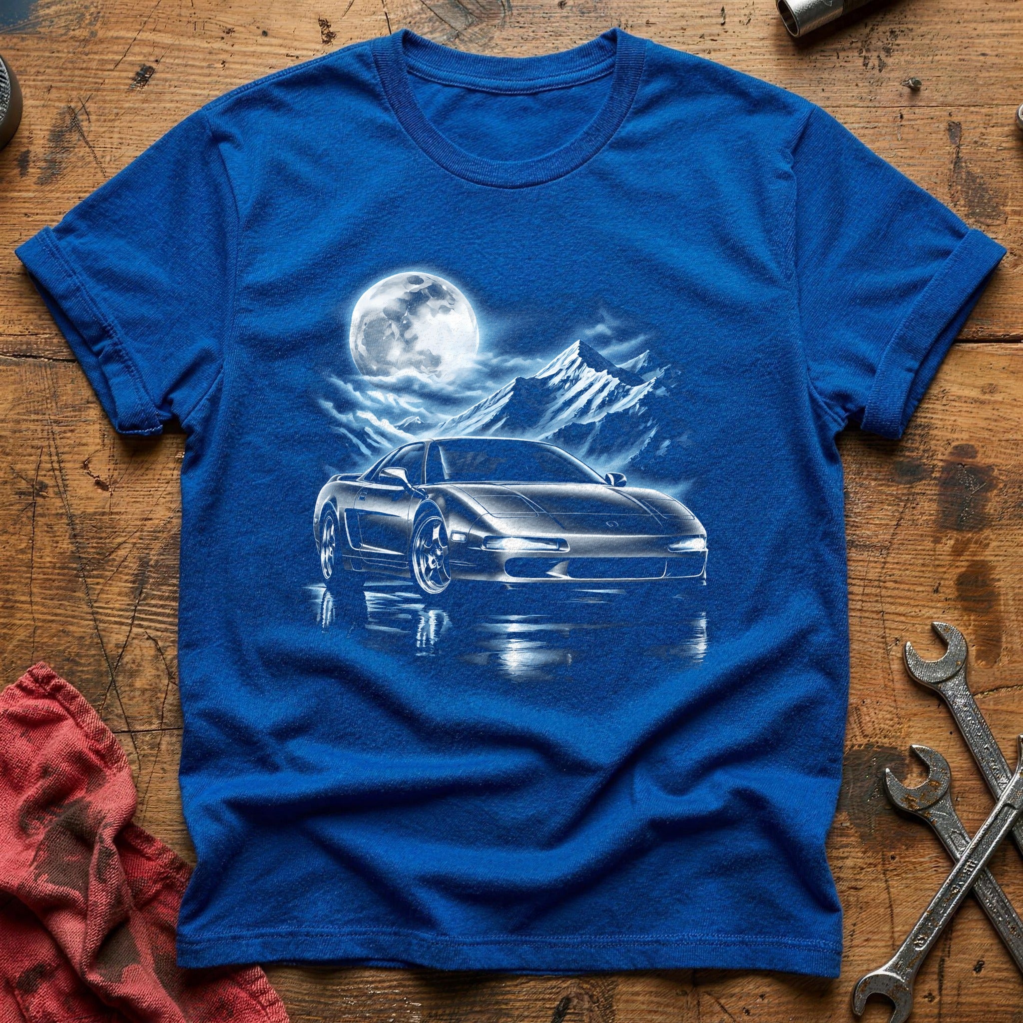 Moonlight Sports Car T-Shirt - Royal