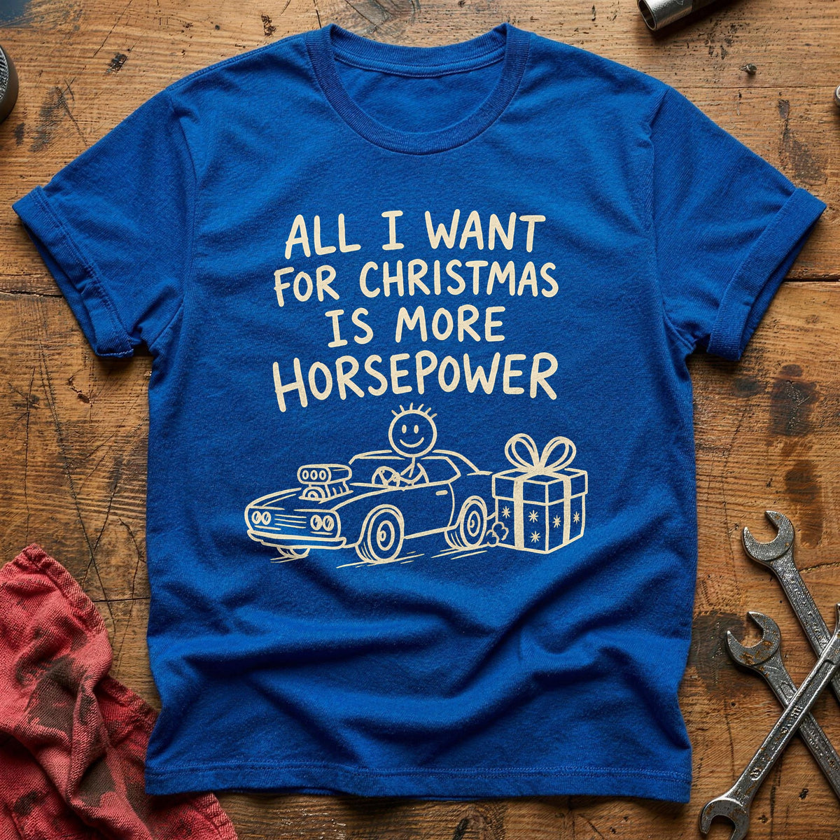 More Horsepower 77 T-Shirt - Royal