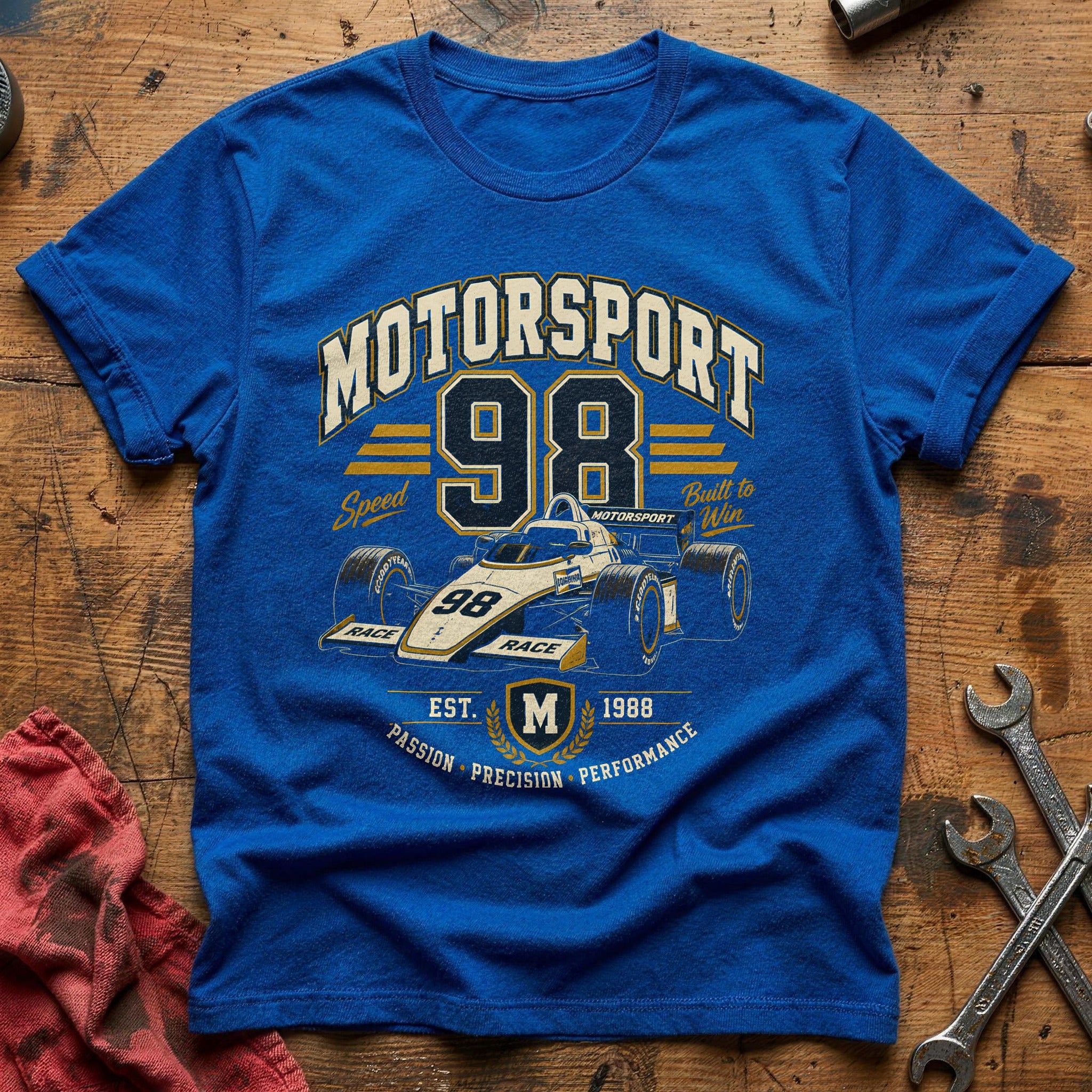 Motorsport Sports 10 T-Shirt - Royal