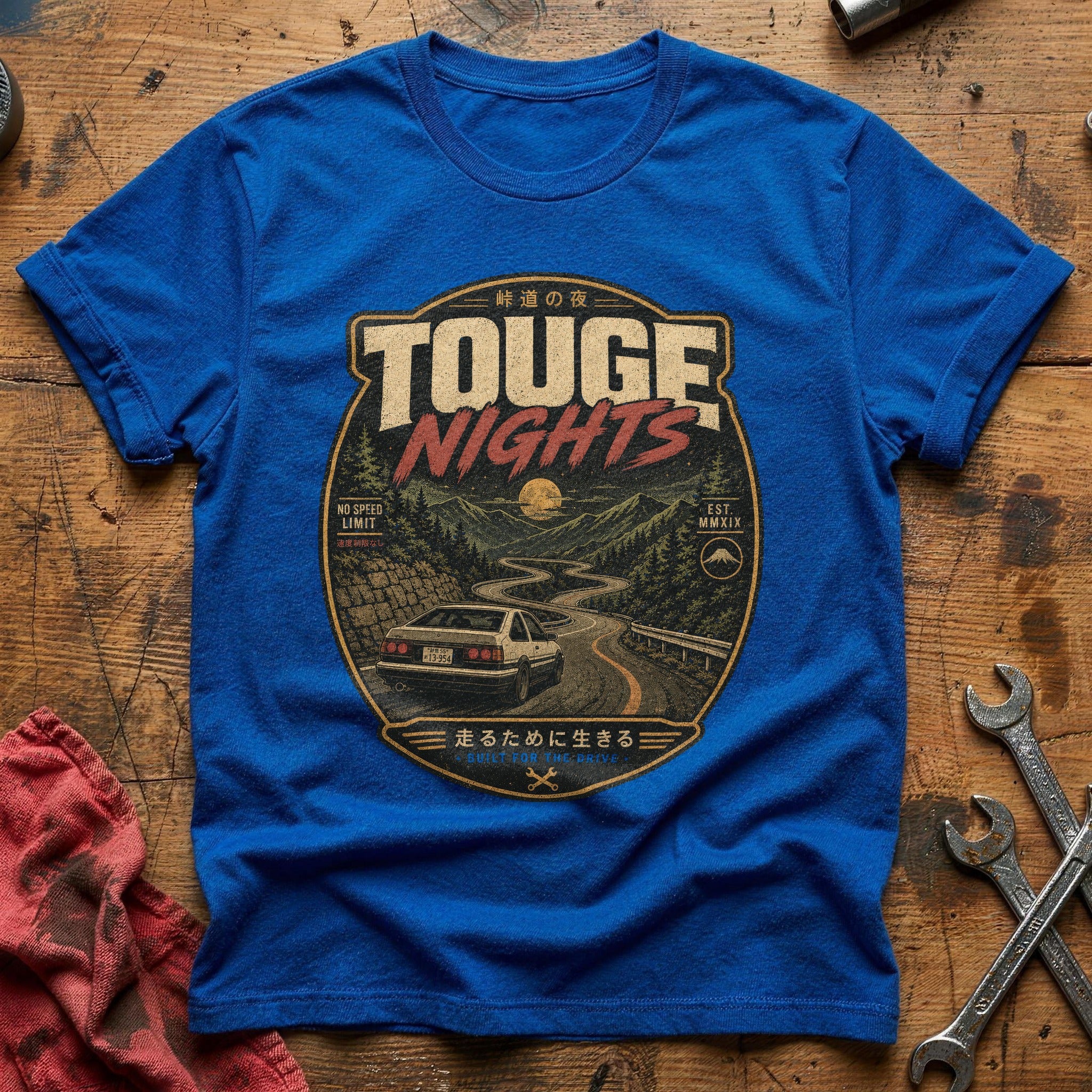 Mountain Pass Midnight T-Shirt - Royal