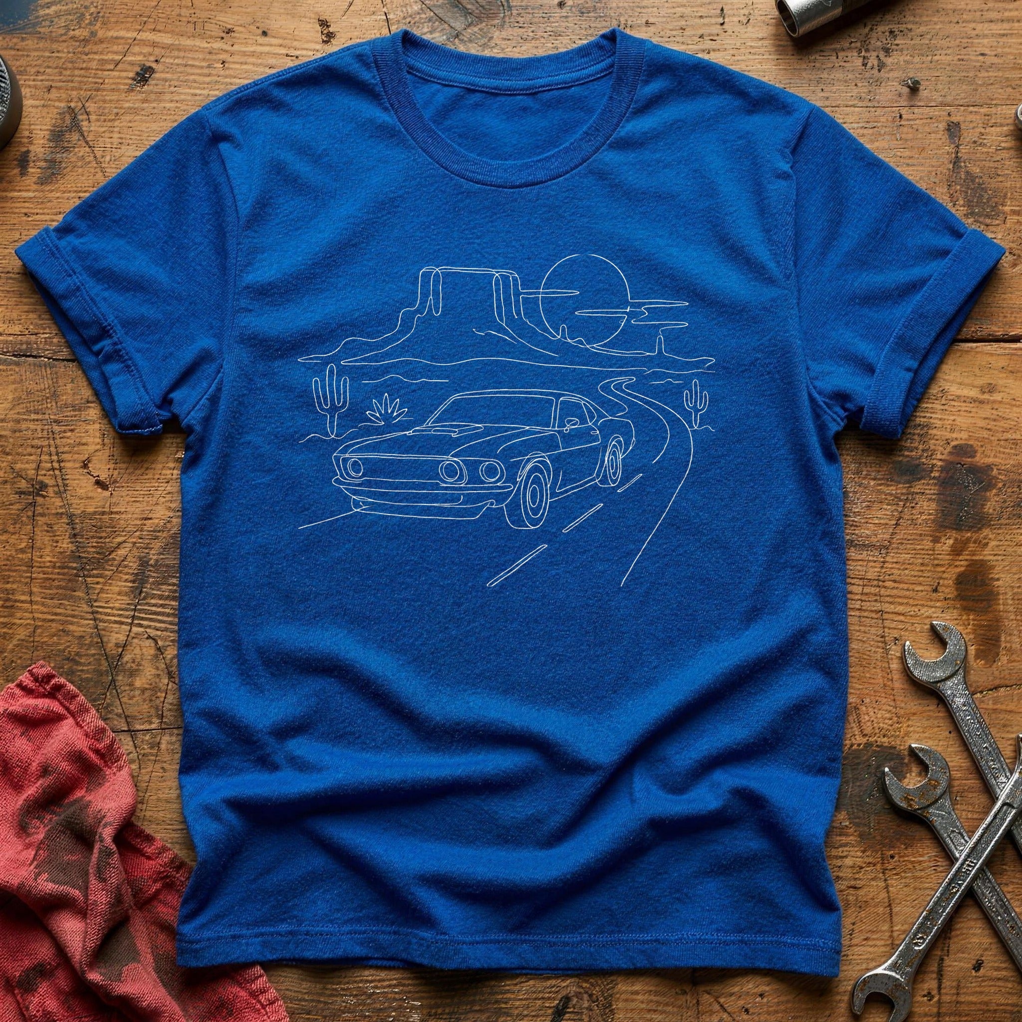 Muscle Car Desert 75 T-Shirt - Royal