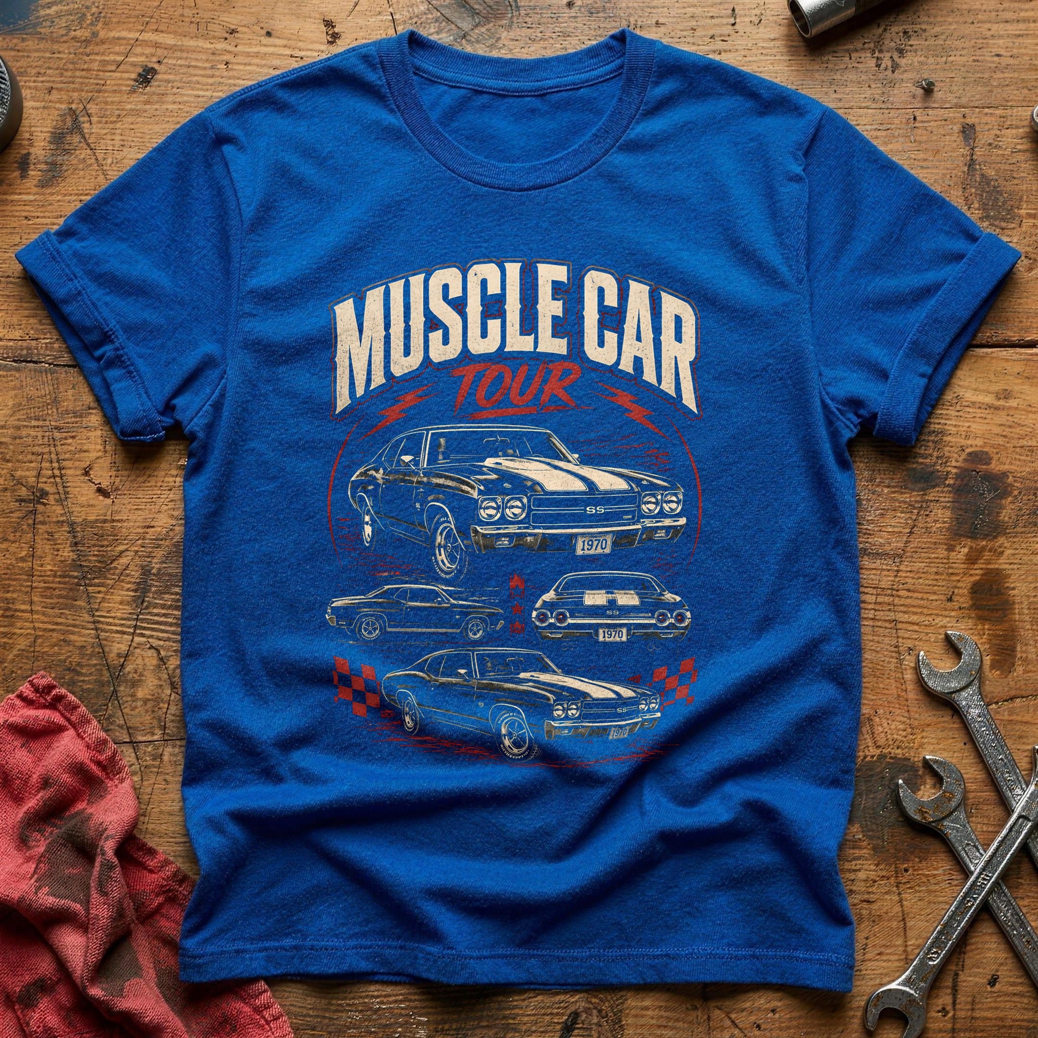 Muscle Car Tour Bootleg 29 T-Shirt - Royal