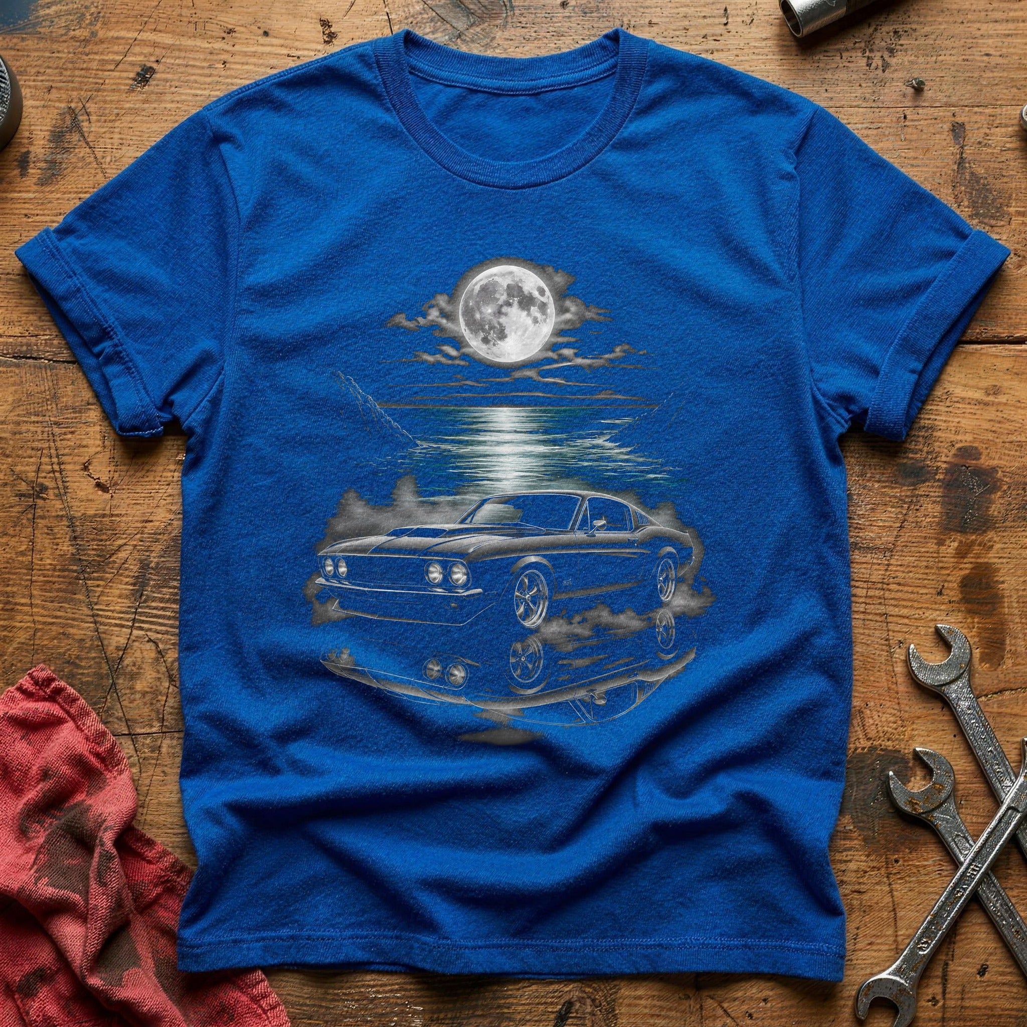 Musclecar Reflection Water 45 T-Shirt - Royal