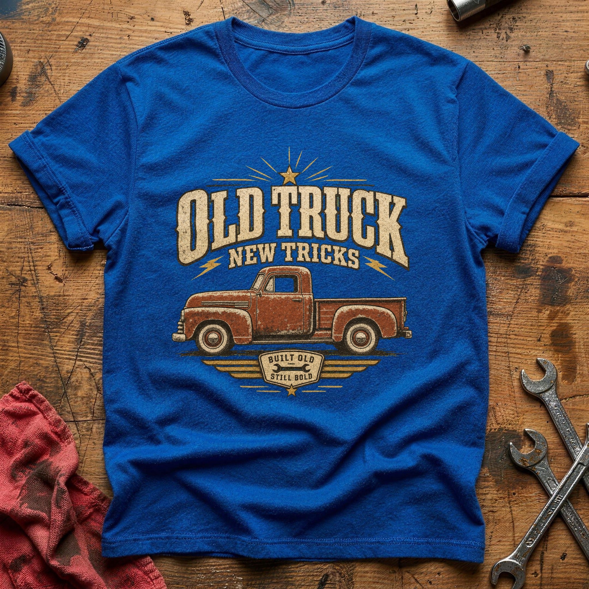 Old Truck, New Tricks T-Shirt - Royal
