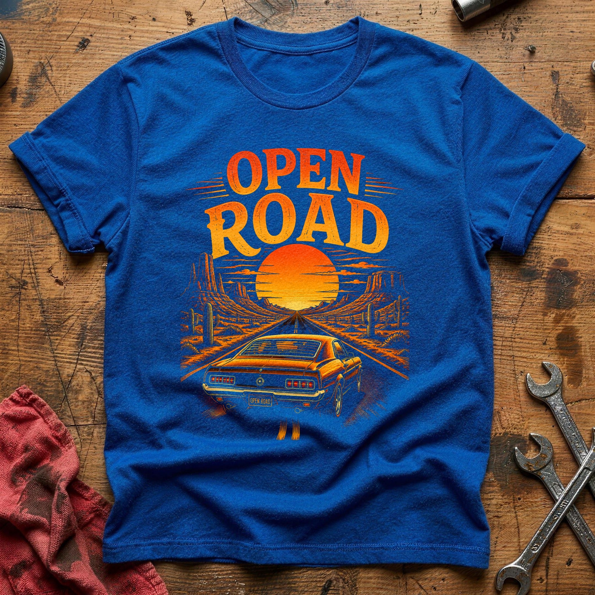Open Road Surreal 31 T-Shirt - Royal