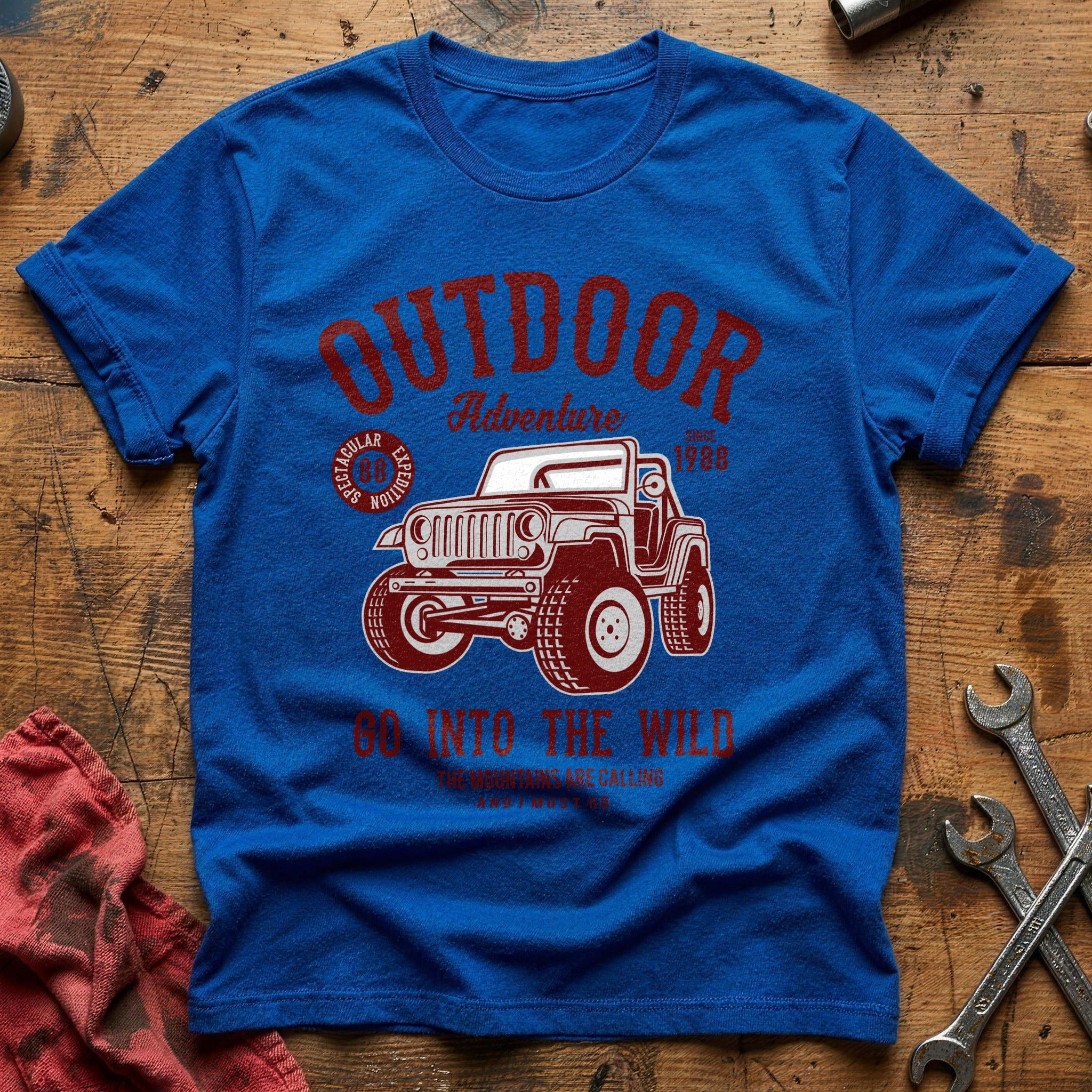 Outdoor jeep T-Shirt - Royal
