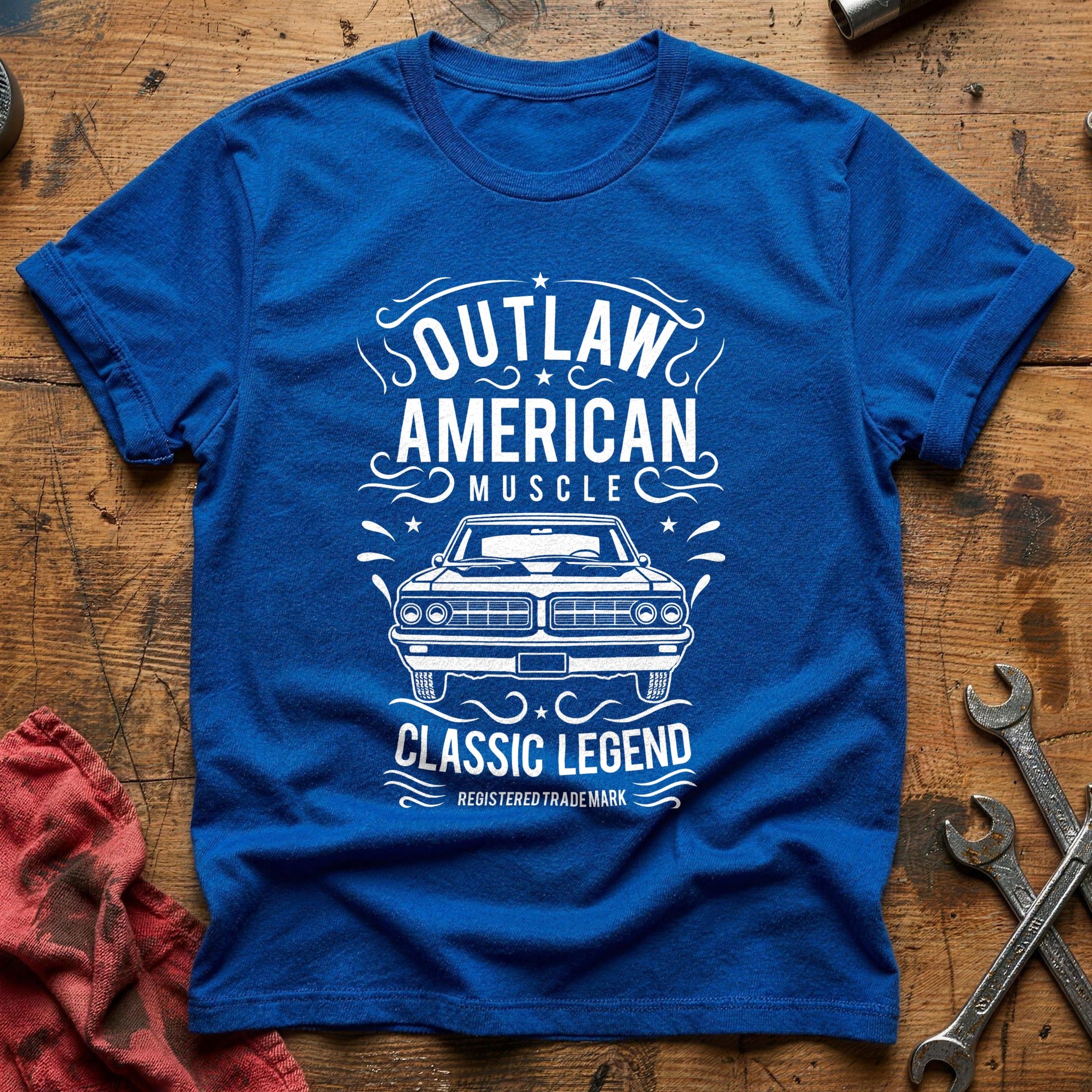 Outlaw american muscle T-Shirt - Royal