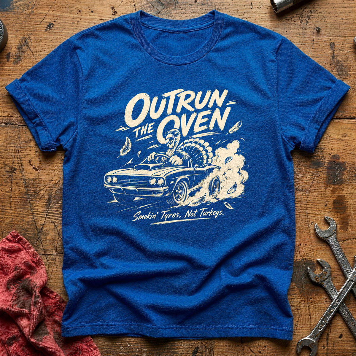 Outrun The Oven 1 T-Shirt - Royal