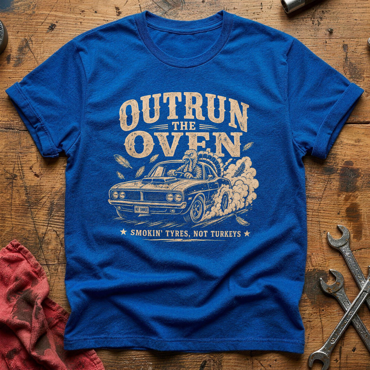 Outrun The Oven 3 T-Shirt - Royal