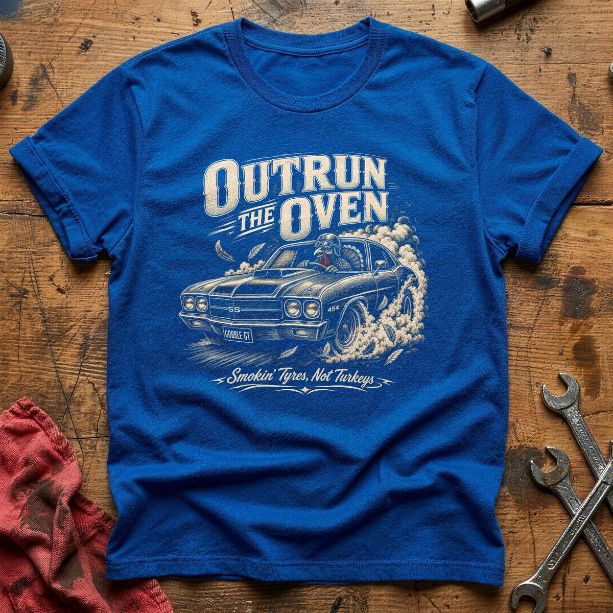 Outrun The Oven 4 T-Shirt - Royal