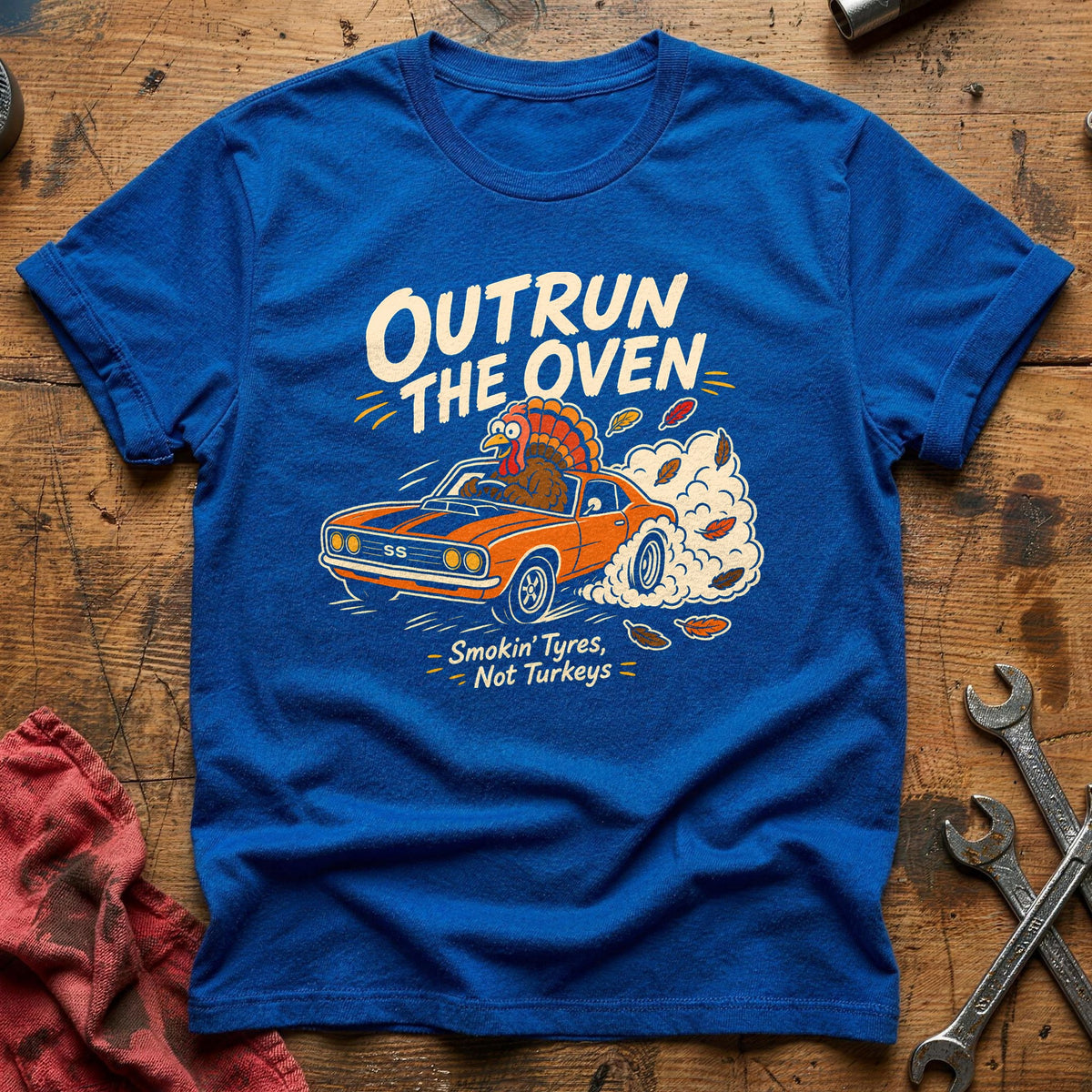 Outrun The Oven 5 T-Shirt - Royal
