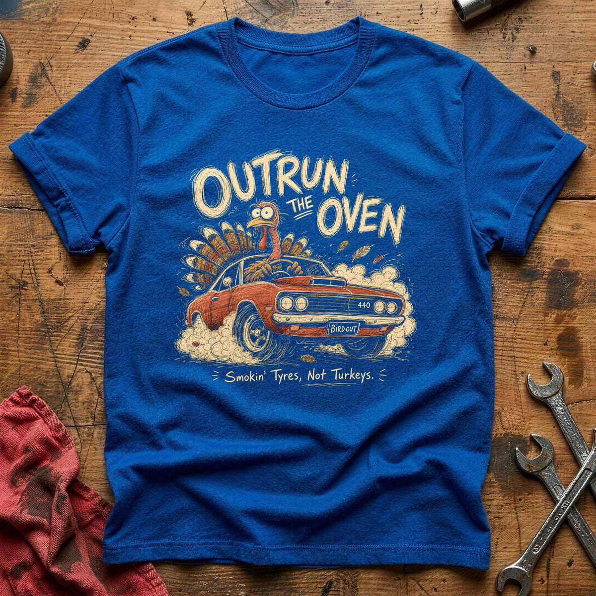 Outrun The Oven 6 T-Shirt - Royal