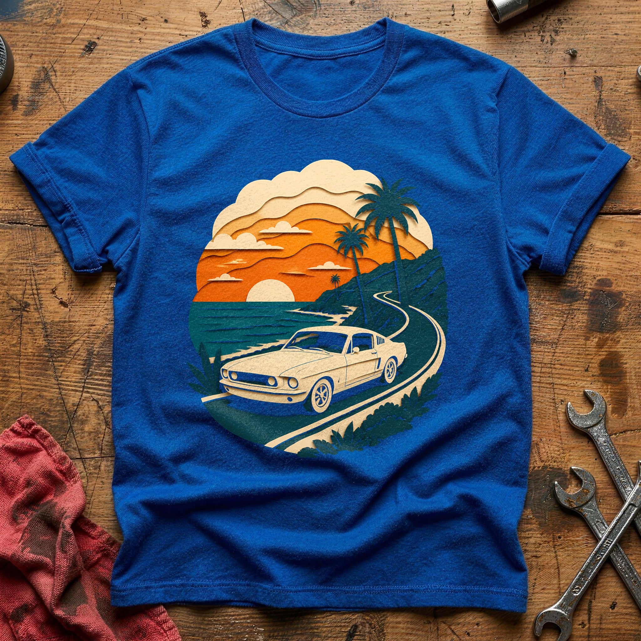 Papercut Coastal 68 T-Shirt - Royal