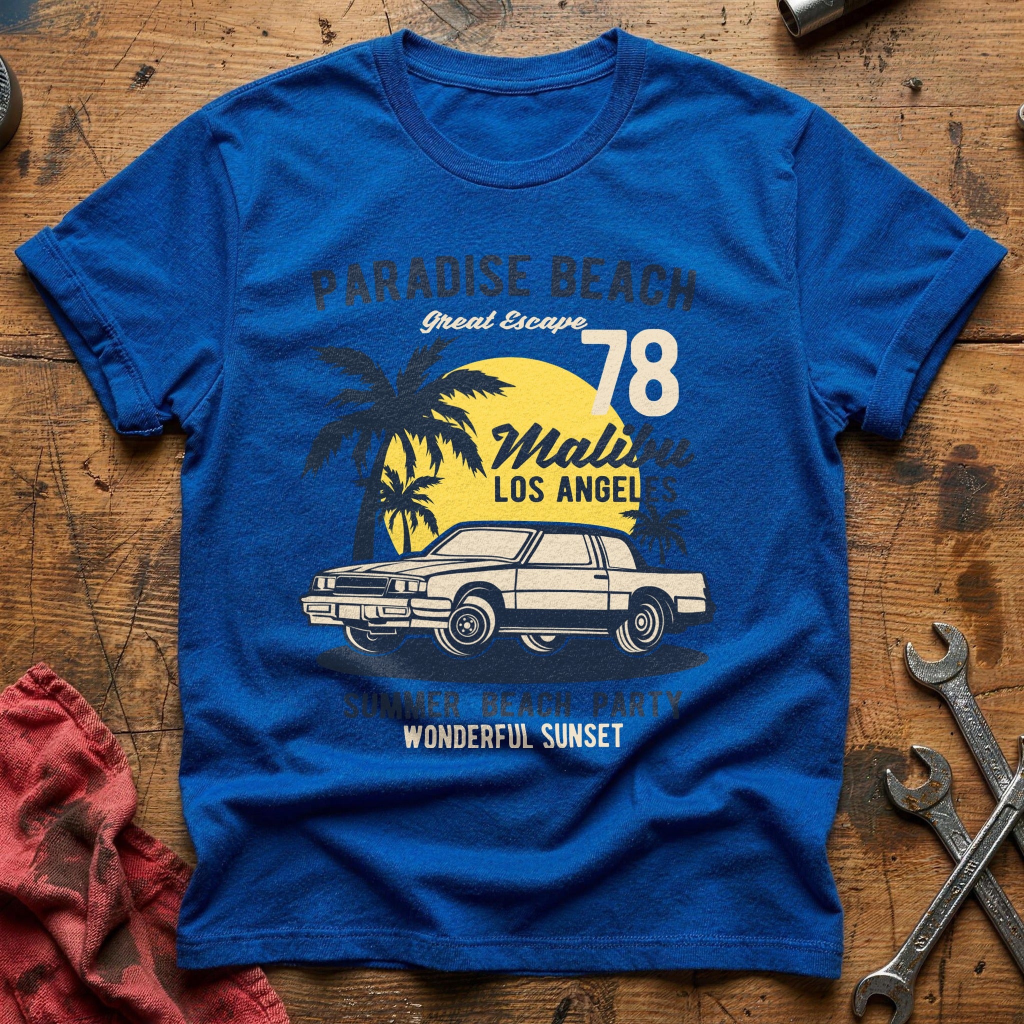 Paradise beach T-Shirt - Royal