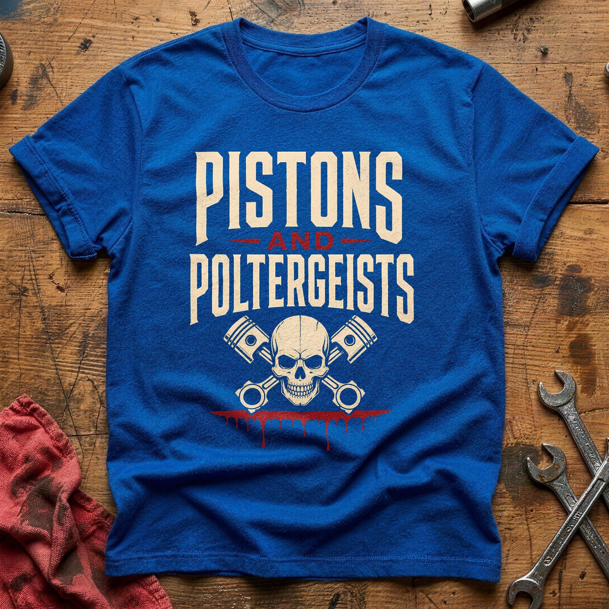 Pistons And Poltergeists 78 T-Shirt - Royal