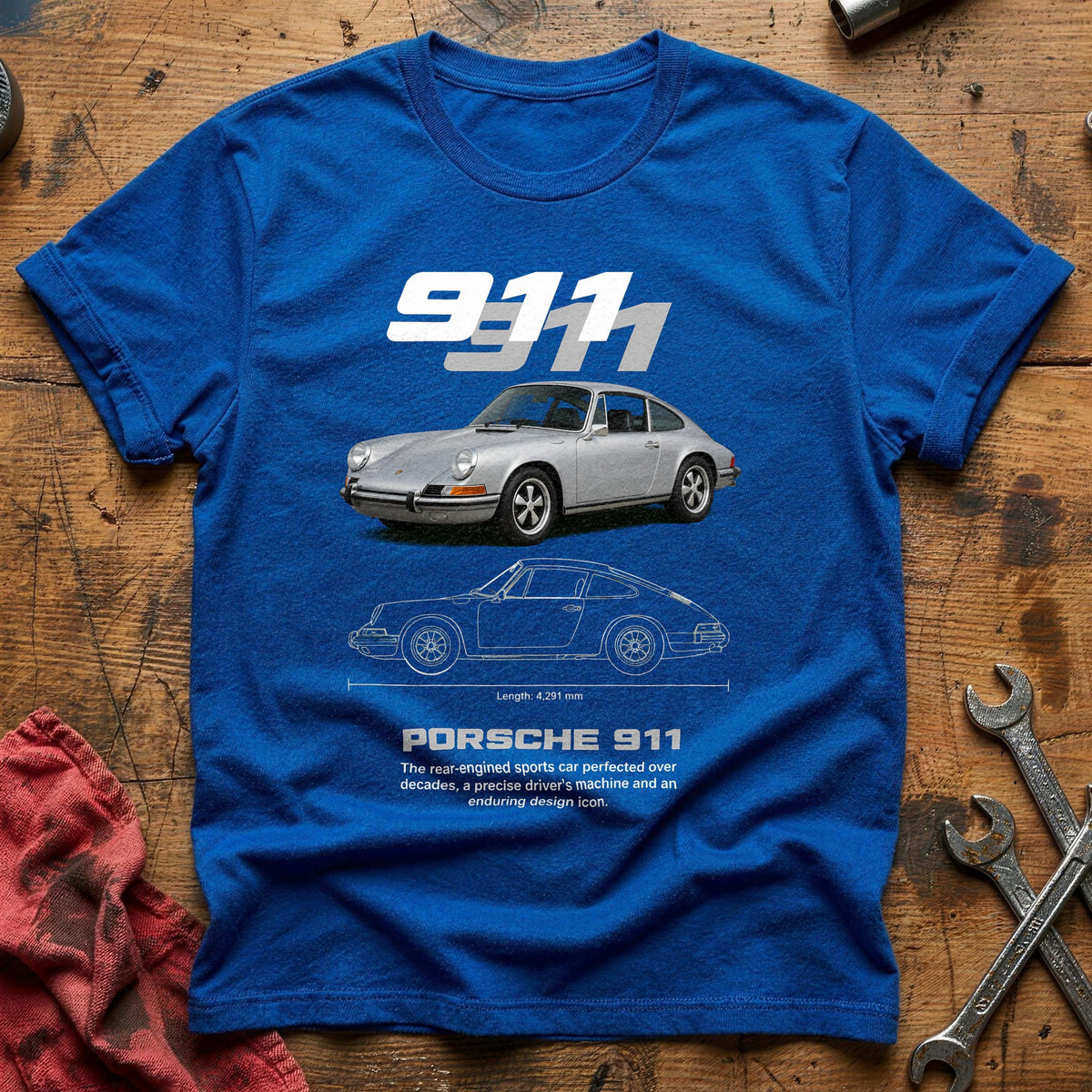 Porsche 911 61 T-Shirt - Royal