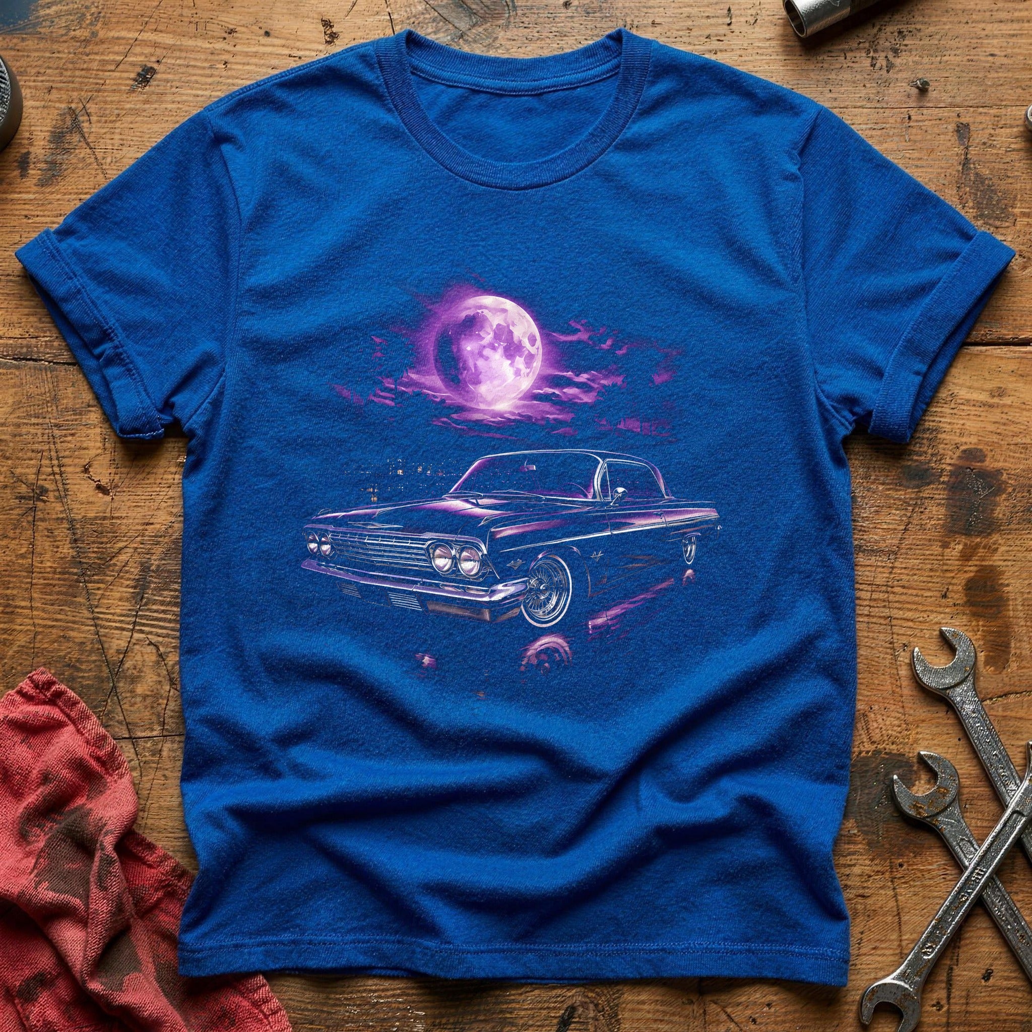 Purple Moon Lowrider T-Shirt - Royal