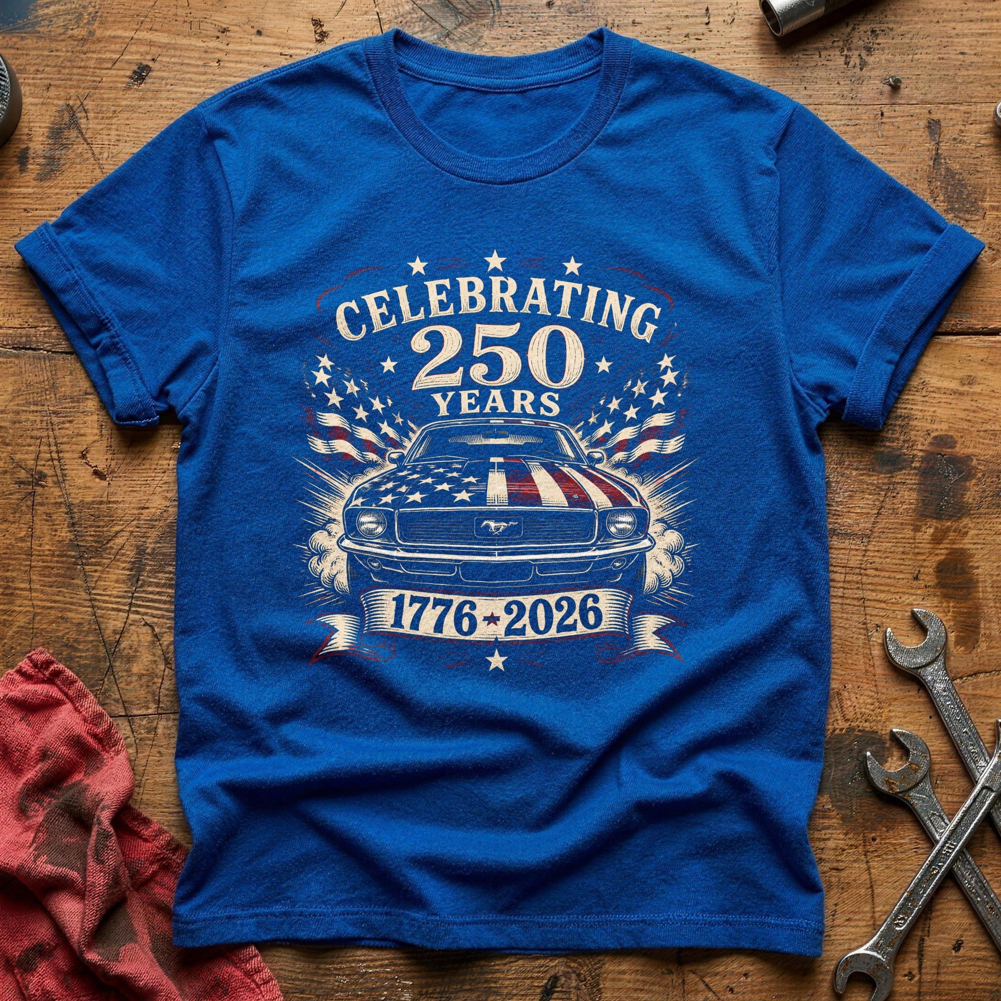 Quarter-Century Muscle T-Shirt - Royal