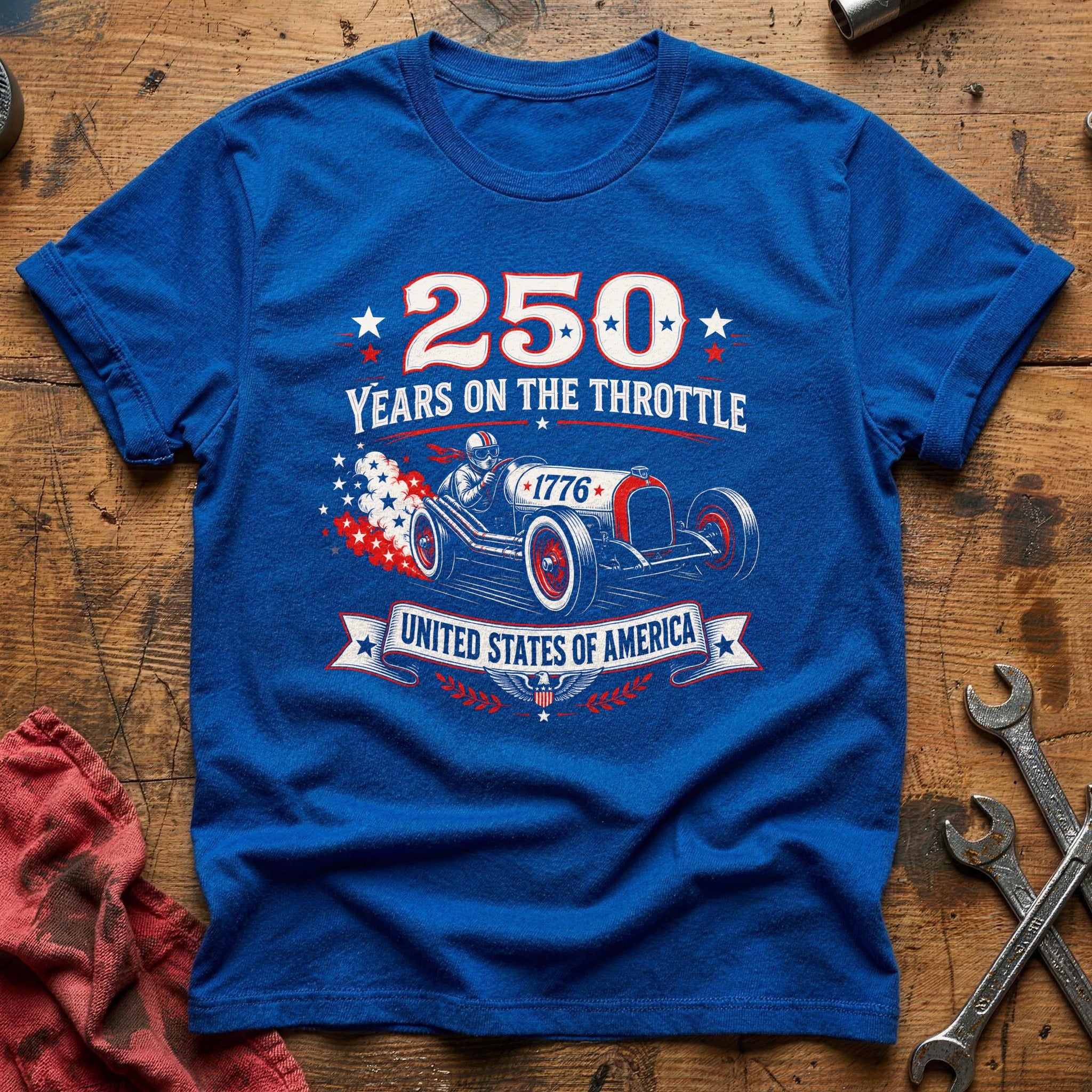 Quarter-Mile Heritage T-Shirt - Royal