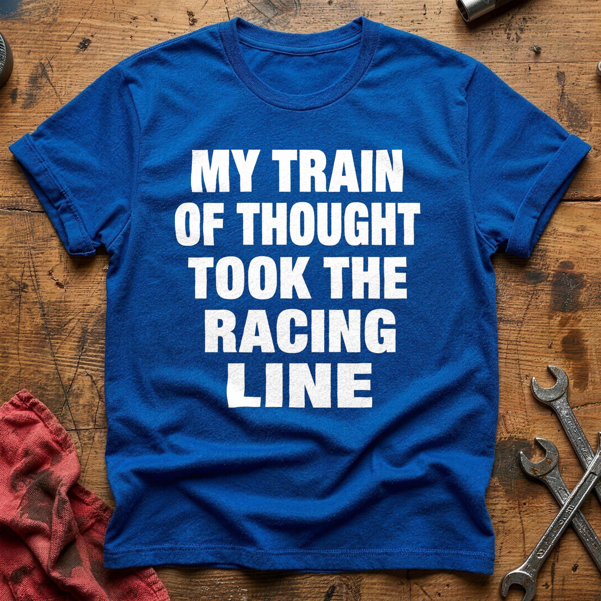 Racing Line Thoughts T-Shirt - Royal