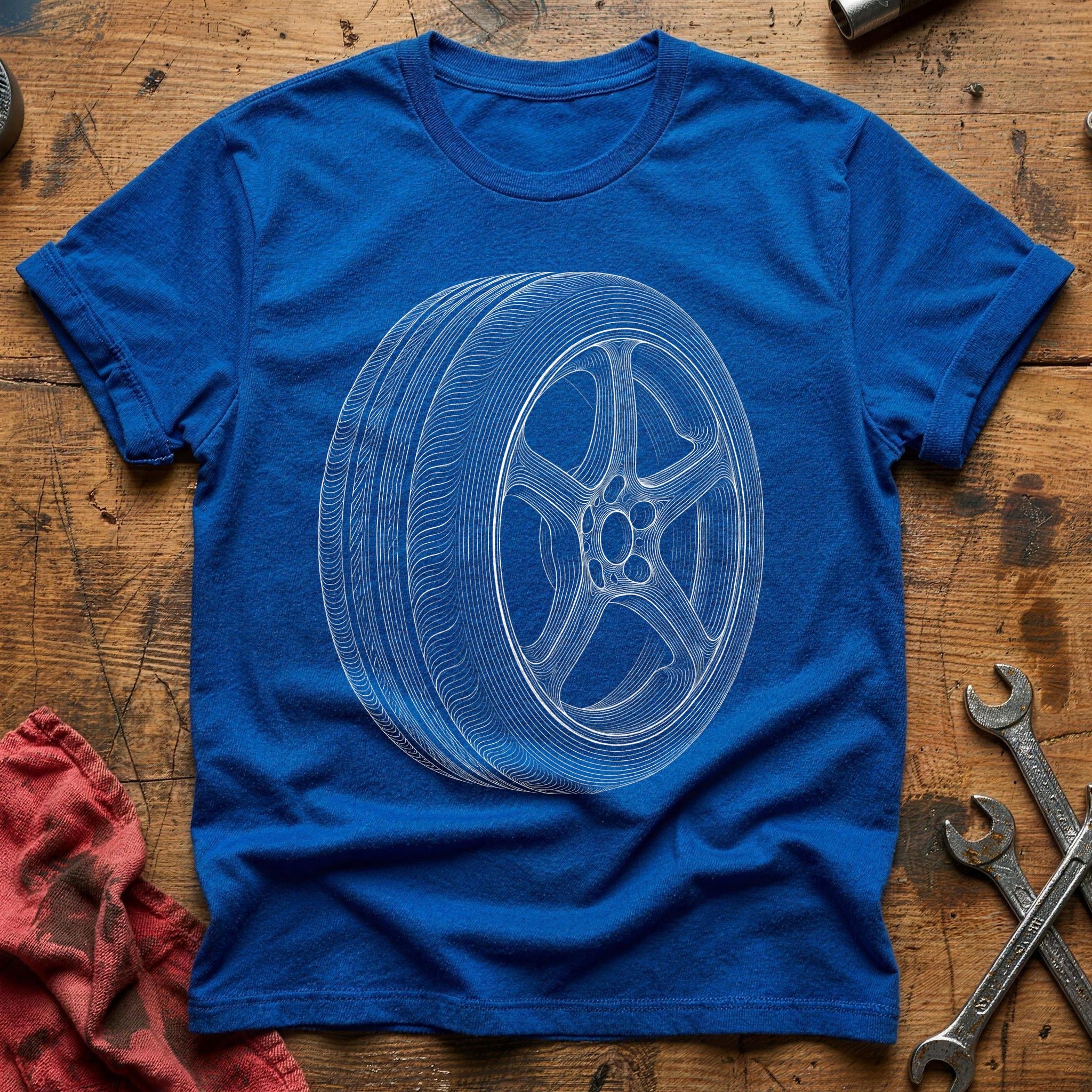 Radial Sketch T-Shirt - Royal
