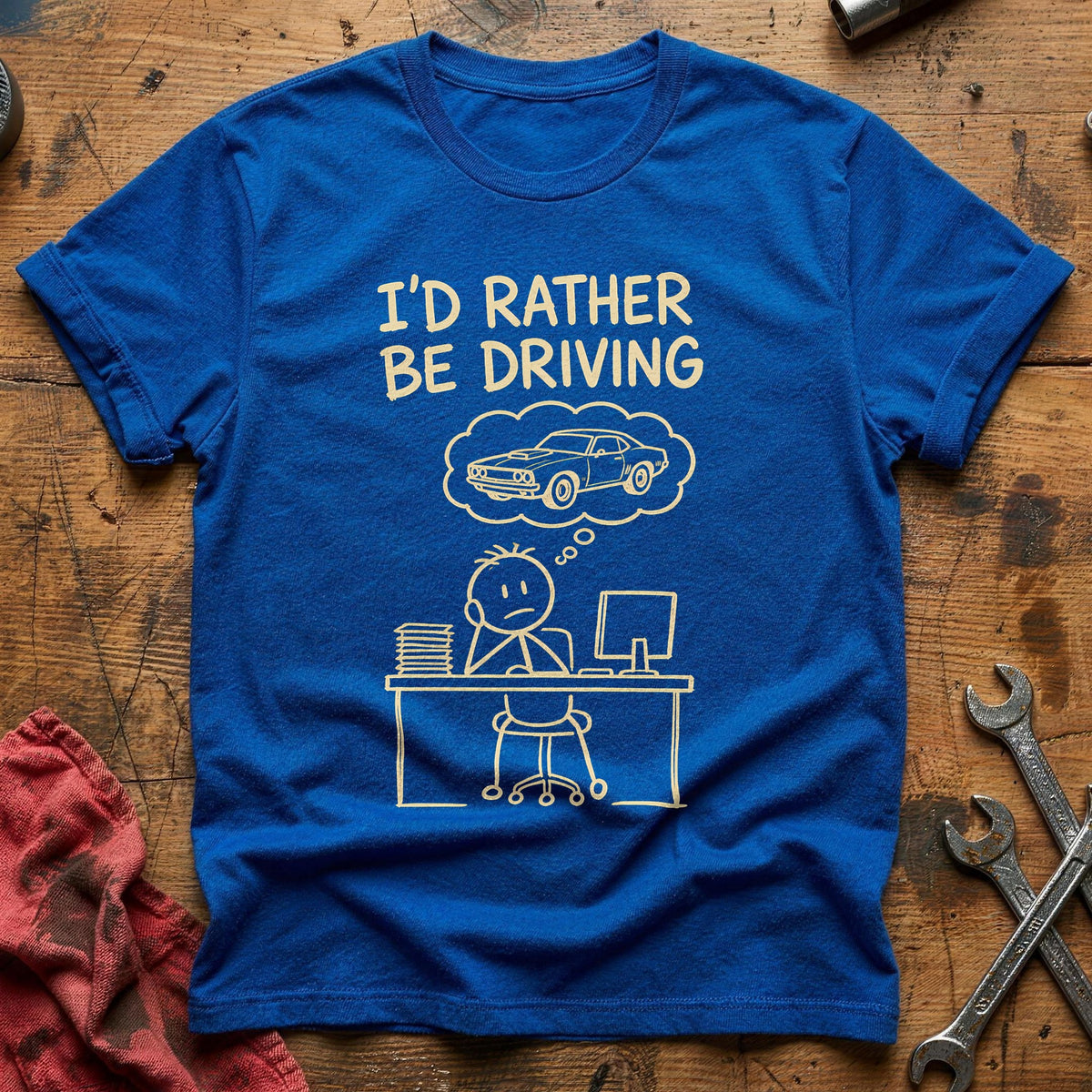 Rather Driving 24 T-Shirt - Royal